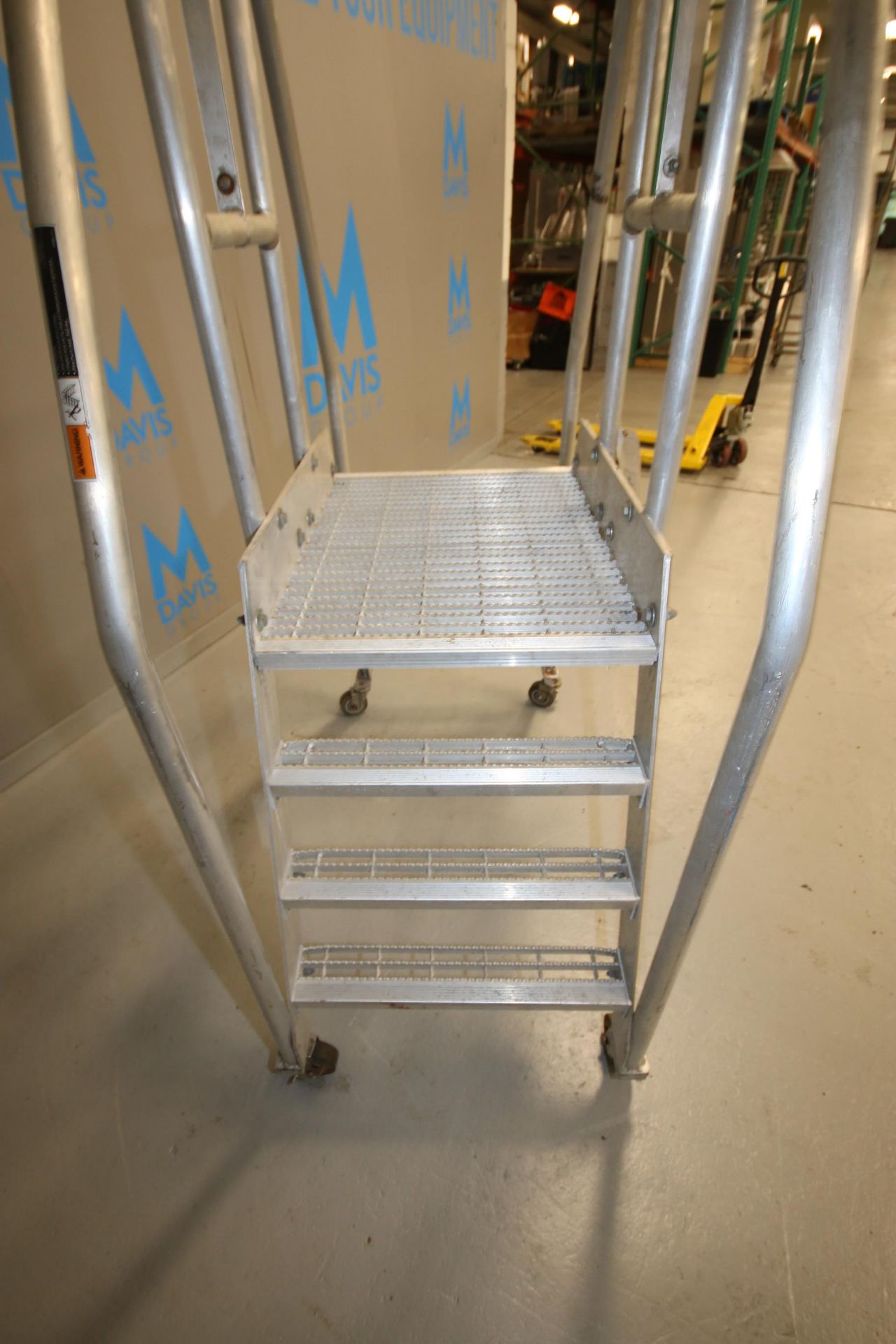 Galvanized Step Over Platform, Step Over Opening (Floor to Platform): Aprox. 37" H, Overall Dims.: - Image 6 of 8