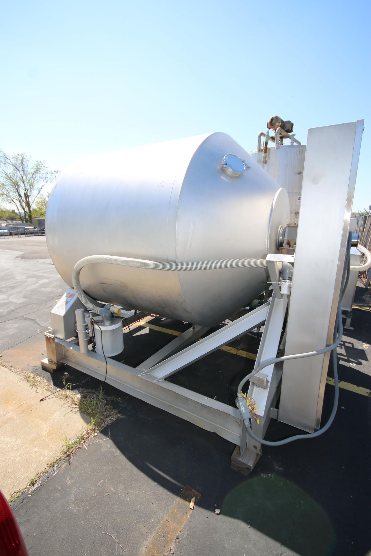 Blentech S/S Vacuum Tumbler, Model VT1-3000-S, S/N 970676 with Aprox. 8 ft. L x 67" W Tunnel - Image 7 of 12