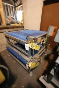 Sections of H&CS Conveyors, Overall Dims.: Aprox. 60" L x 64" W x 36" H, with Plastic Blue Belt,