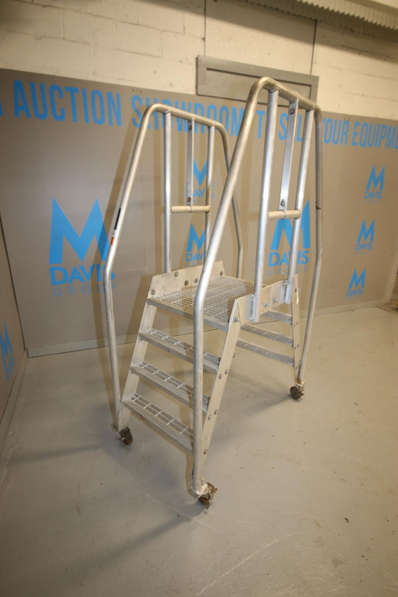 Galvanized Step Over Platform, Step Over Opening (Floor to Platform): Aprox. 37" H, Overall Dims.: - Image 5 of 8