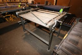 Priority One Roller Conveyor, S/N 97-197, Overall Dims.: Aprox. 50" L x 67" H x 44" H, with SEW 0.75