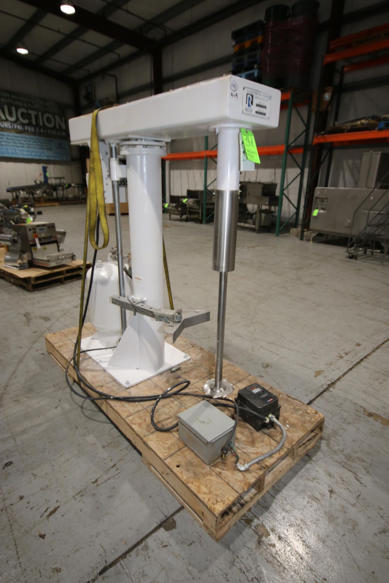 Ross High Speed Disperser / Vertical Mixer, M/N HSD-005, S/N 111663, with WEG Aprox. 5 hp Motor with - Image 3 of 11