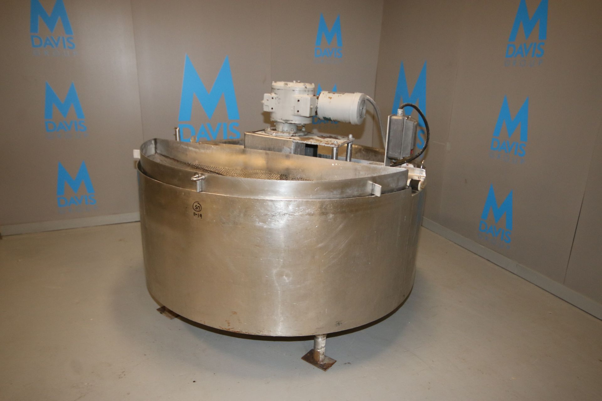 Aprox. 125 Gal. S/S Cone Kettle, with S/S Sweep Agitation, with 1.5 hp Agitation Motor, 1730 RPM, - Image 2 of 15