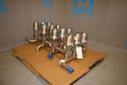 Tri-Clover 2" S/S Air Valve Manifold /Cluster, with Model 361 Valves (IN#68746) (LOCATED IN MDG