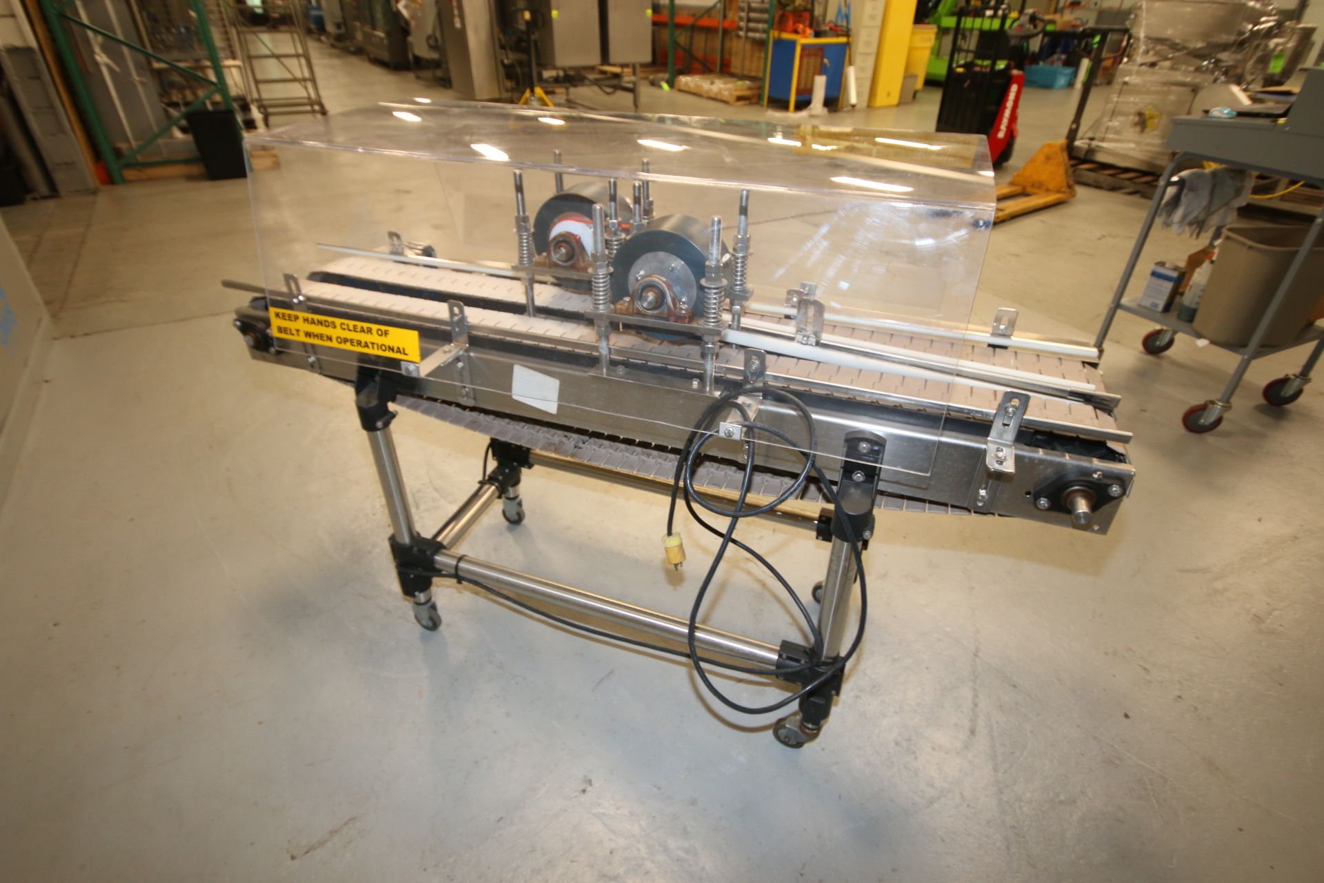 Straight Section of S/S Dual Lane Conveyor, BEC 1 hp Drive, with BEC Adjustable Speed Drive, Type - Image 9 of 12