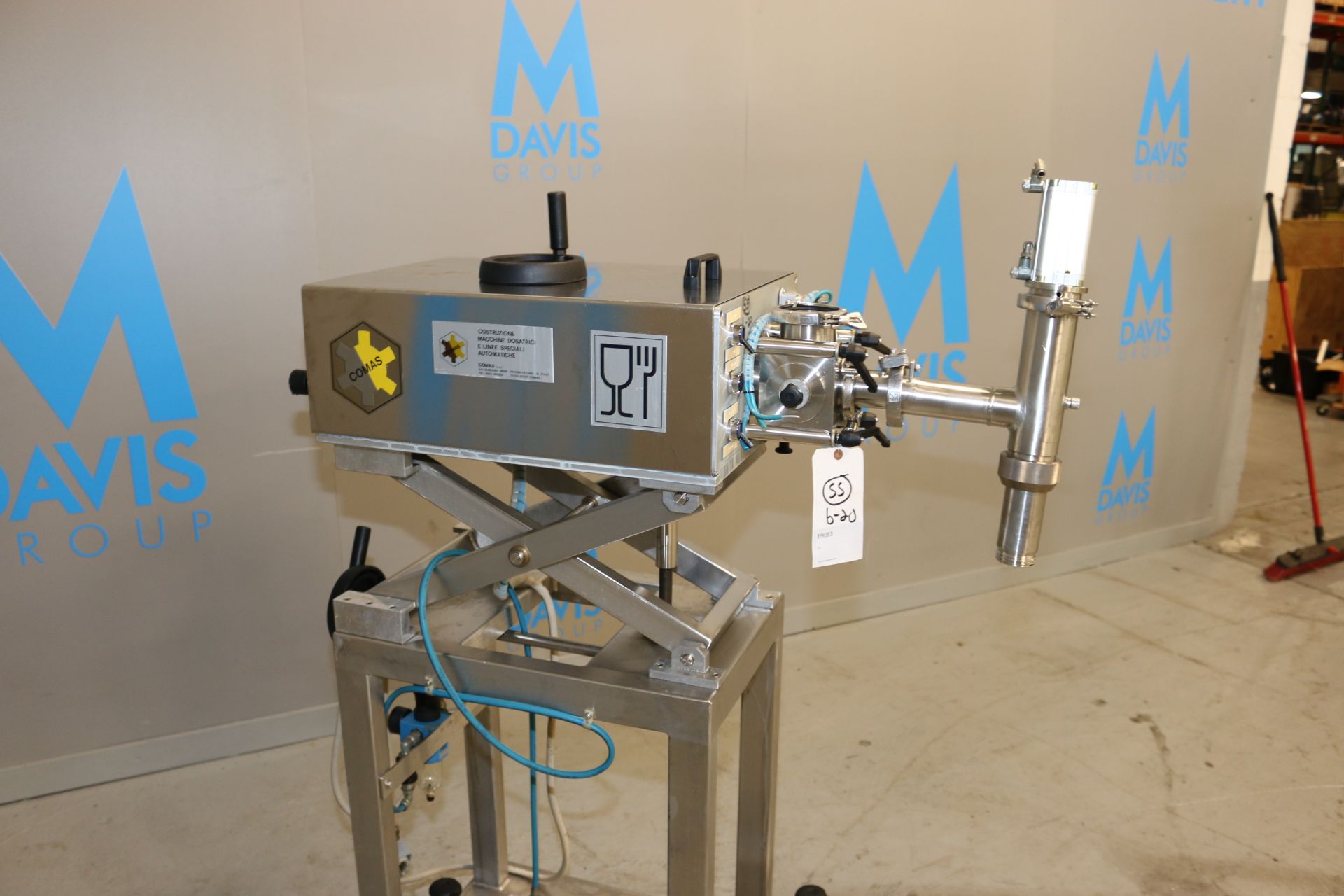 Comas S/S Dosing Pump, Matricola: 2489, Year: 1996, with Adjustable S/S Scissor Frame, with S/S - Image 3 of 11