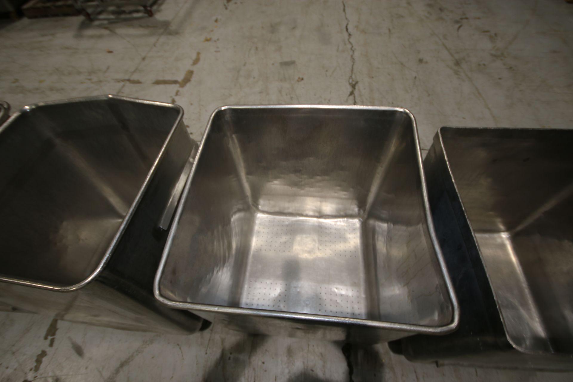 S/S Portable Totes, Internal Dims.: Aprox. 24-1/2" L x 25-1/2" W x 29-1/2" Deep, with (4) Bottom - Image 6 of 9