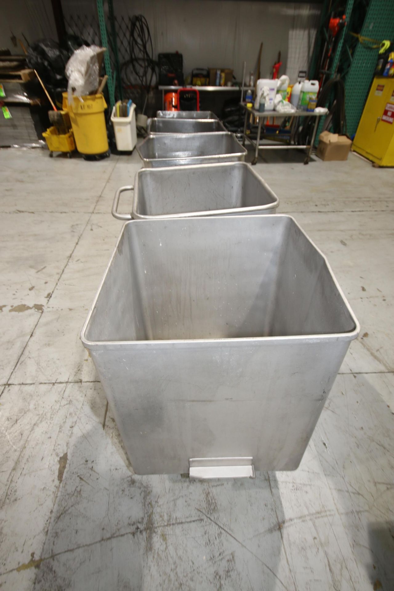 S/S Portable Totes, Internal Dims.: Aprox. 24-1/2" L x 25-1/2" W x 29-1/2" Deep, with (4) Bottom - Image 3 of 9