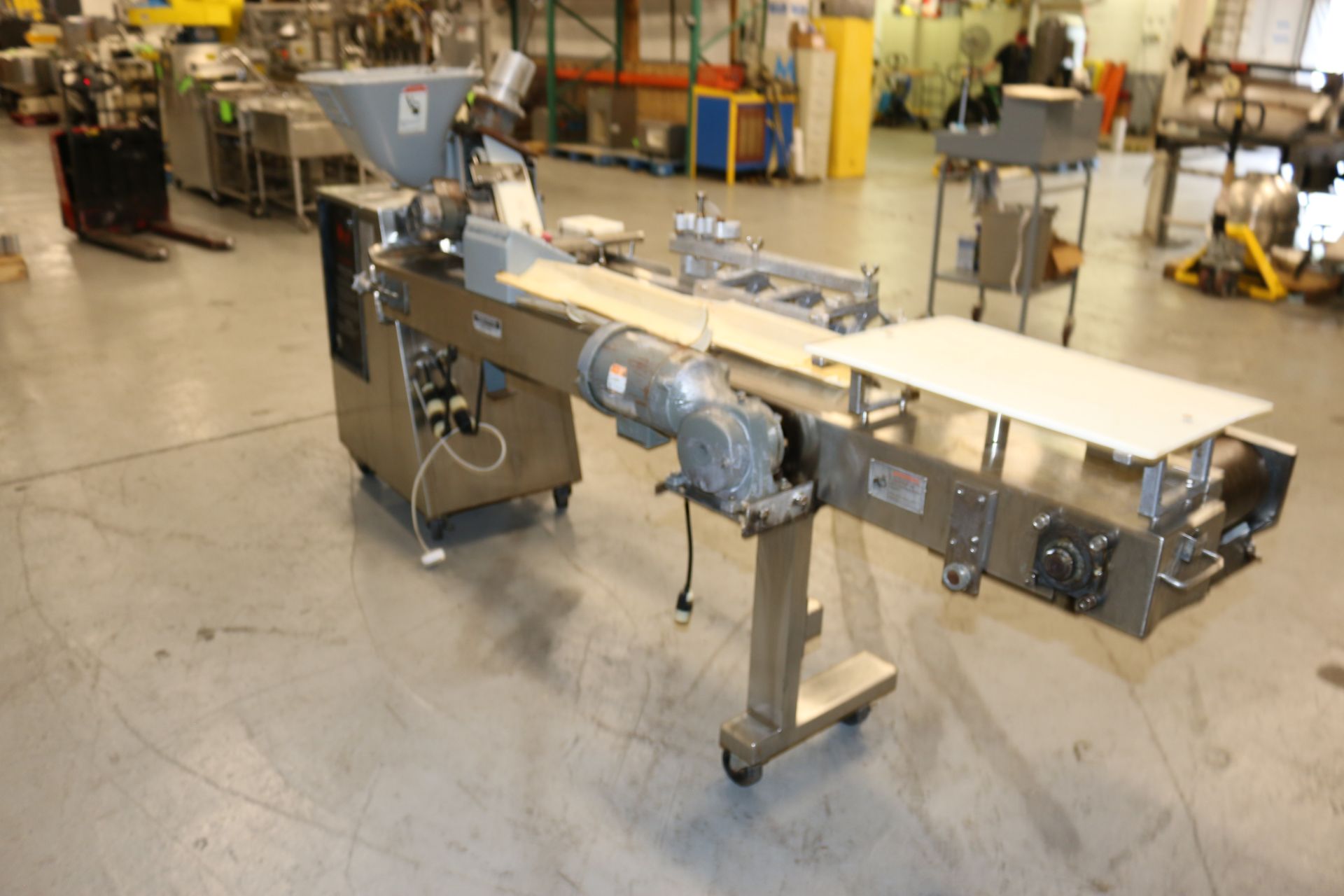 Scale A Bagel Dough Divider, M/N SAB-800, S/N 4094/787, 208 Volts, with Feed Funnel & Drive, Mounted - Image 8 of 9