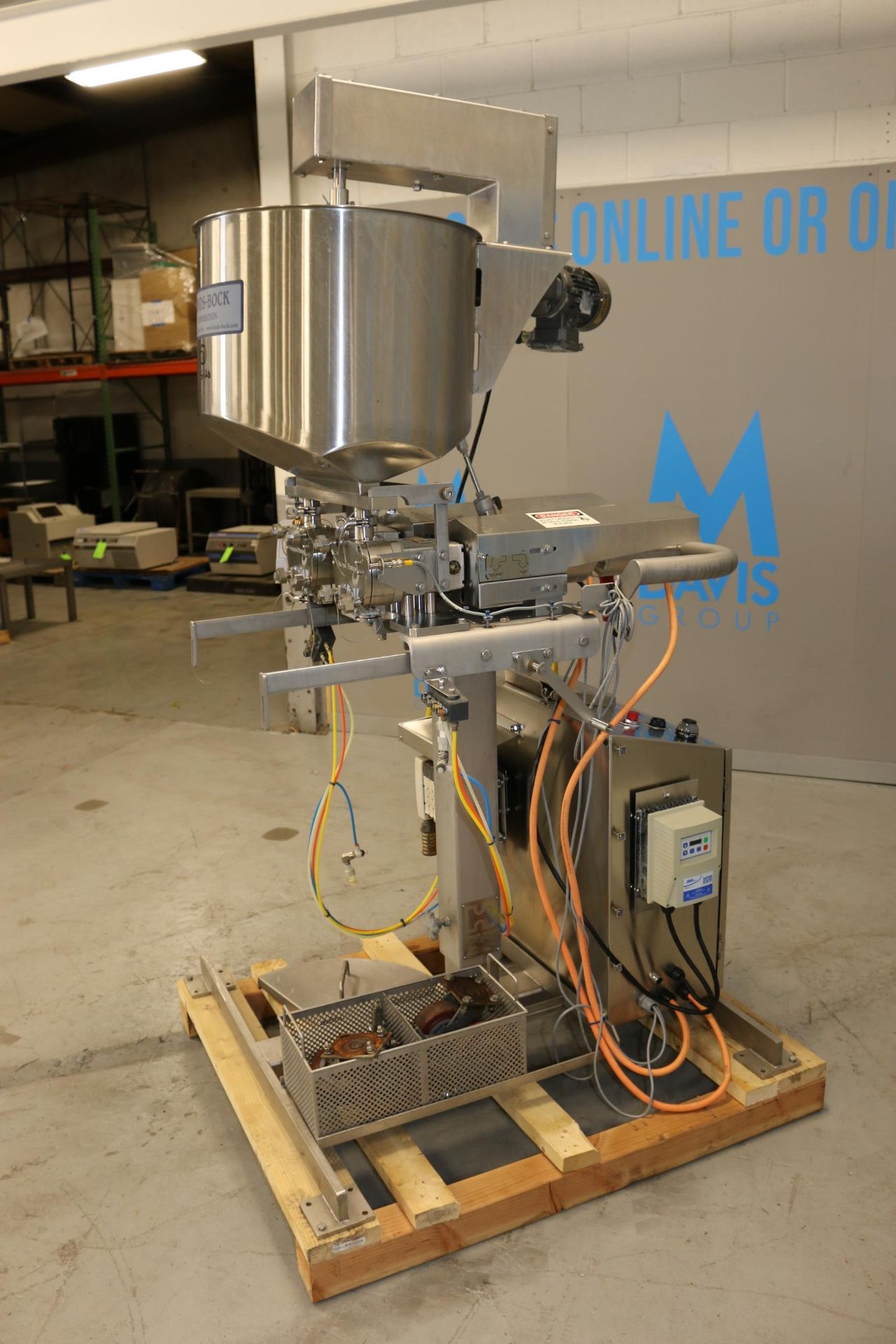 Hinds-Bock S/S Dual Depositor, M/N 2P-01S, S/N 7336, with (2) Ampco S/S Pumps, with Aprox. 1-1/2" - Image 7 of 17