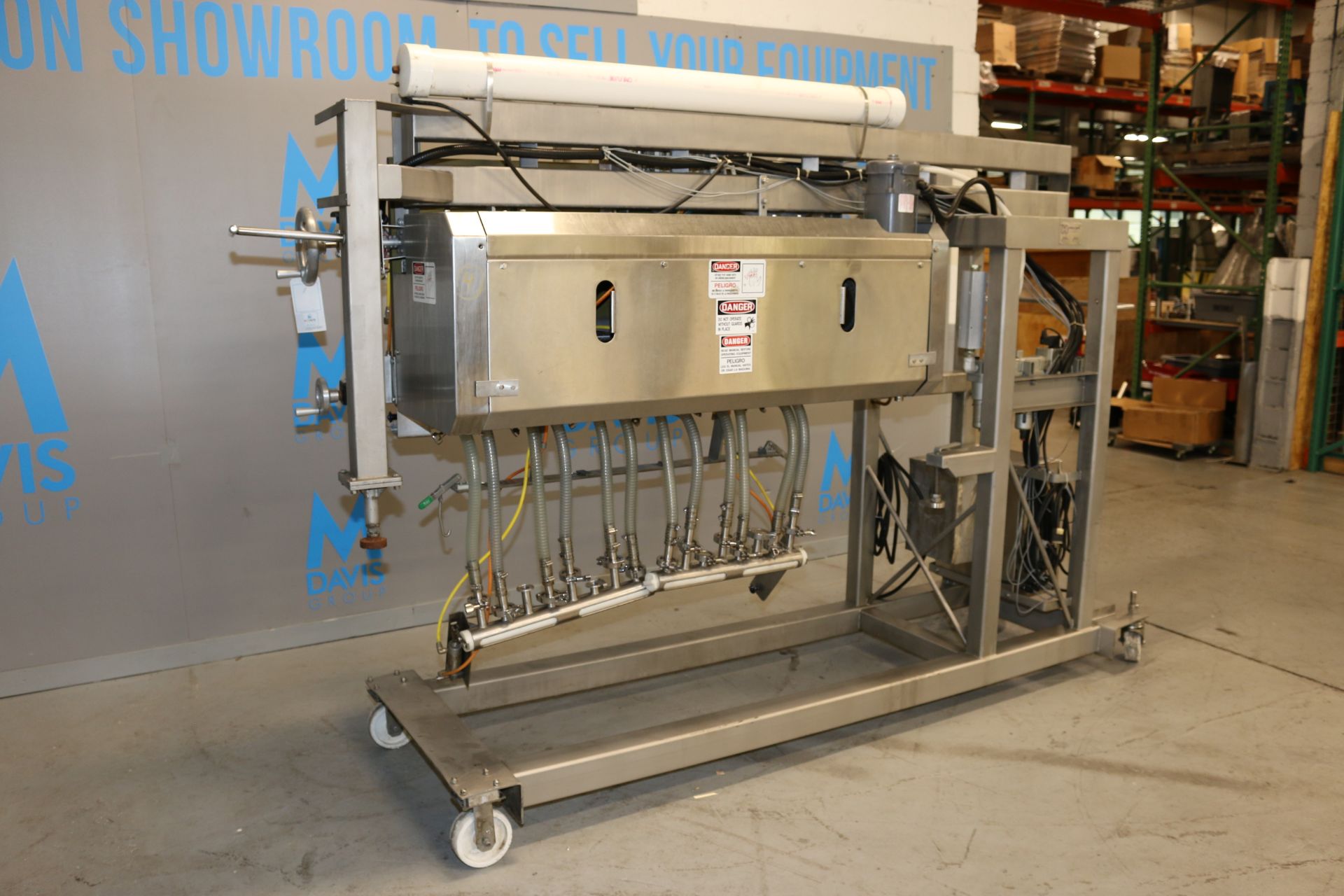 Hinds-Bock 16-Head S/S Piston Filler, M/N 16P-02V, S/N 4537, with S/S Control Panel with Allen- - Image 2 of 15