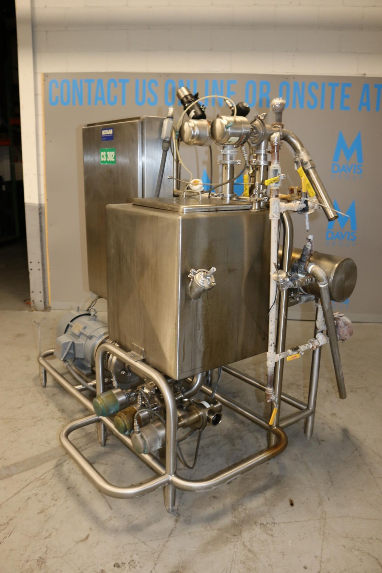 Single Tank CIP System, with Aprox. 60 Gal. Single Wall S/S Rectangular Tank, Enerquip Inc. S/S - Image 5 of 12