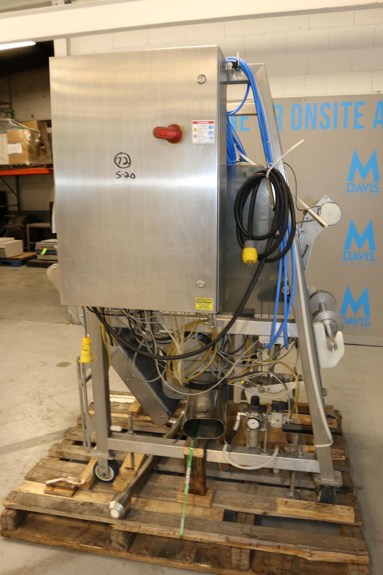 TUCS VFFS, M/N TVF-10-25-C, S/N 0098, with Aprox. 12" W Discharge Conveyor, with Control Panel - Image 4 of 14