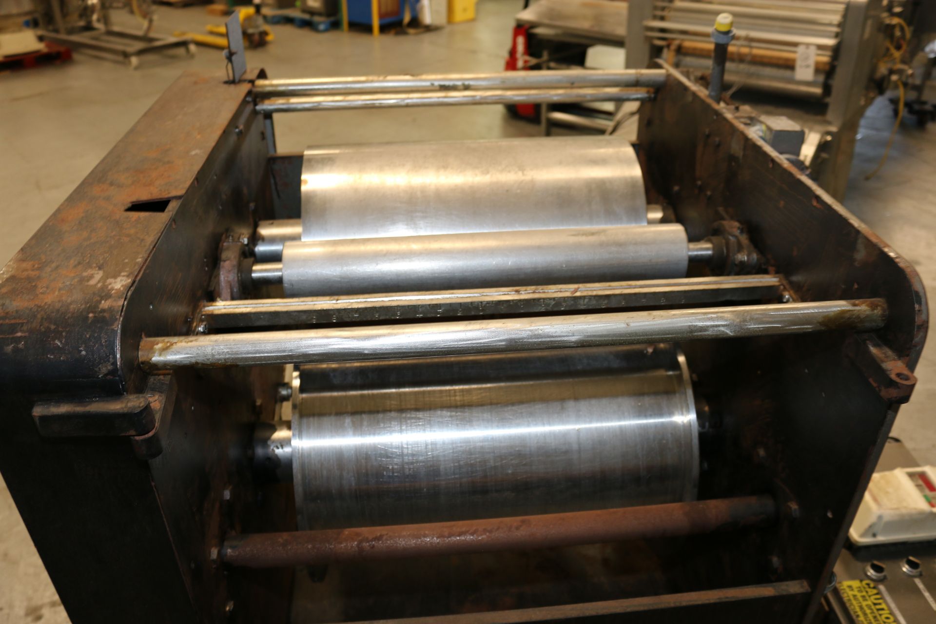Anets Triple Roll Sheeter, with (3) S/S Rolls, 1-Aprox. 21-1/2" L x 13" Dia., 1-Aprox. 22-1/4" L x - Image 8 of 12