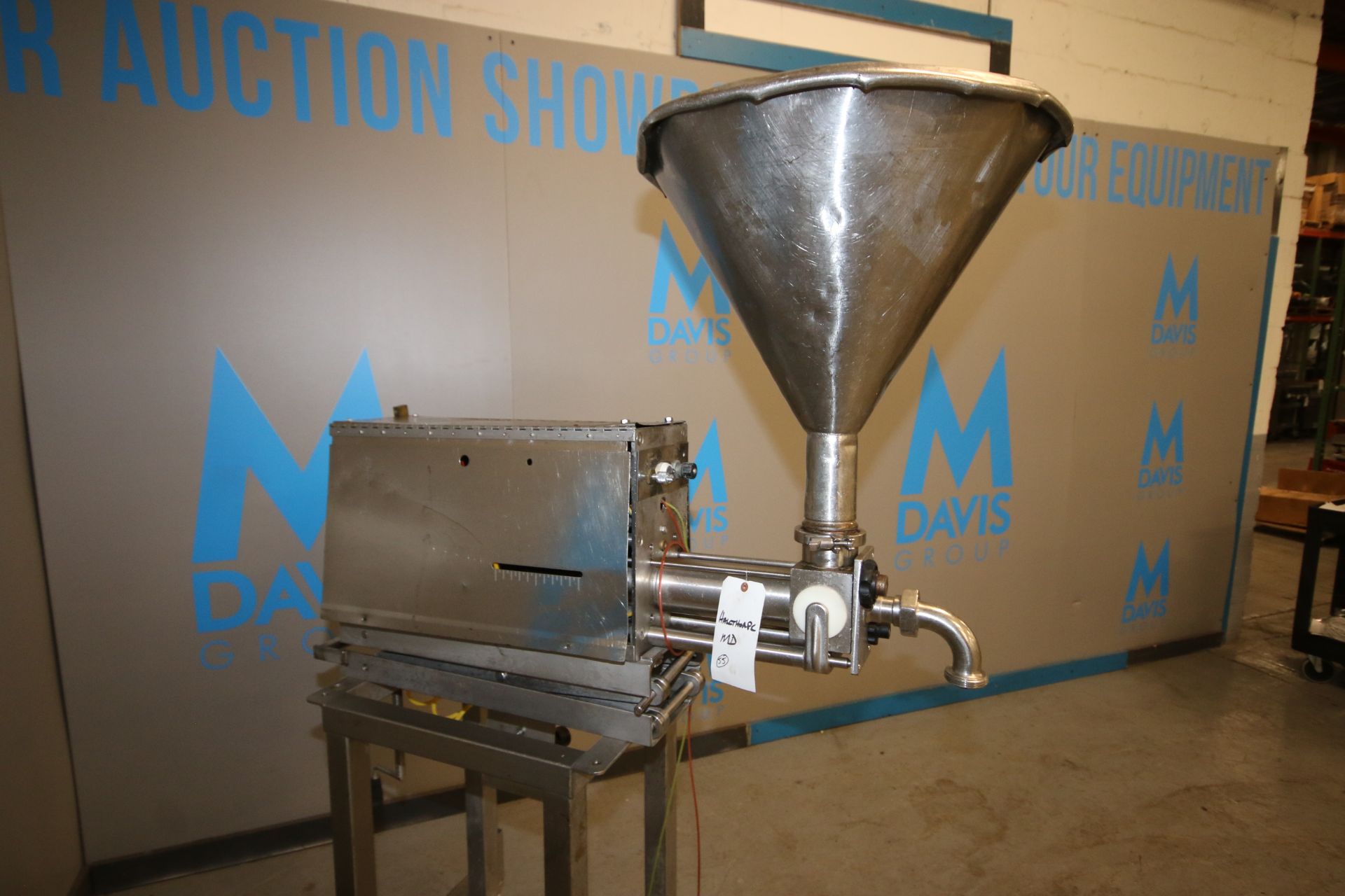 Turbo Systems Portable Piston Filler, Mach. No. D90014105220, with 22" S/S Funnel, 1.5" Threaded - Image 3 of 9