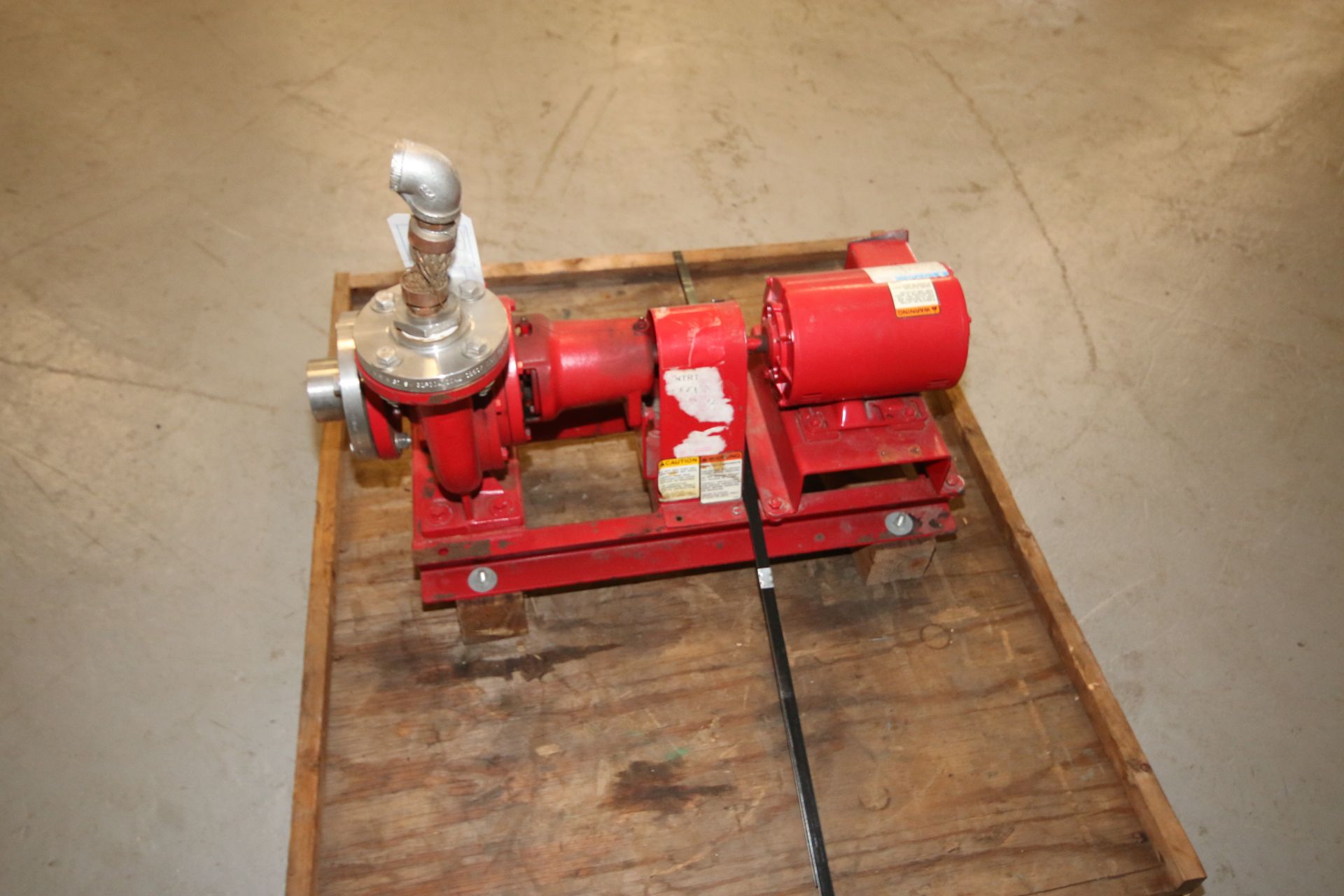 Bell & Gossett 2 hp Pump, M/N 2AC 6-1/2 BF, S/N1672665, 75 GPM, with Marathon 1740 RPM Motor (IN# - Image 4 of 9