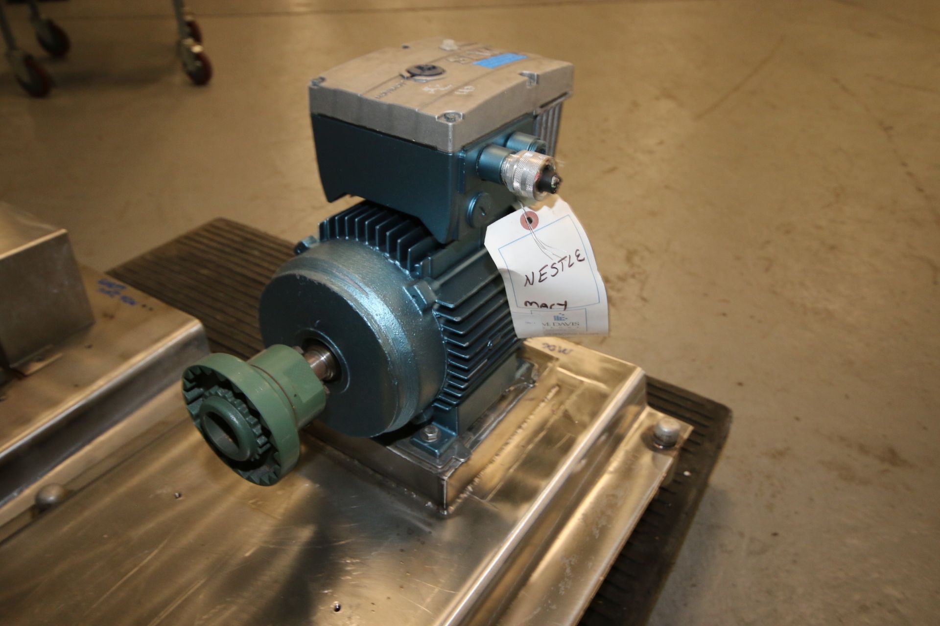 S/S Pump Frames, (1) with SEW 2 hp Drive, 1800 RPM, Overall S/S Skid Dims.: Aprox. 36" L x 19" W x - Image 8 of 9