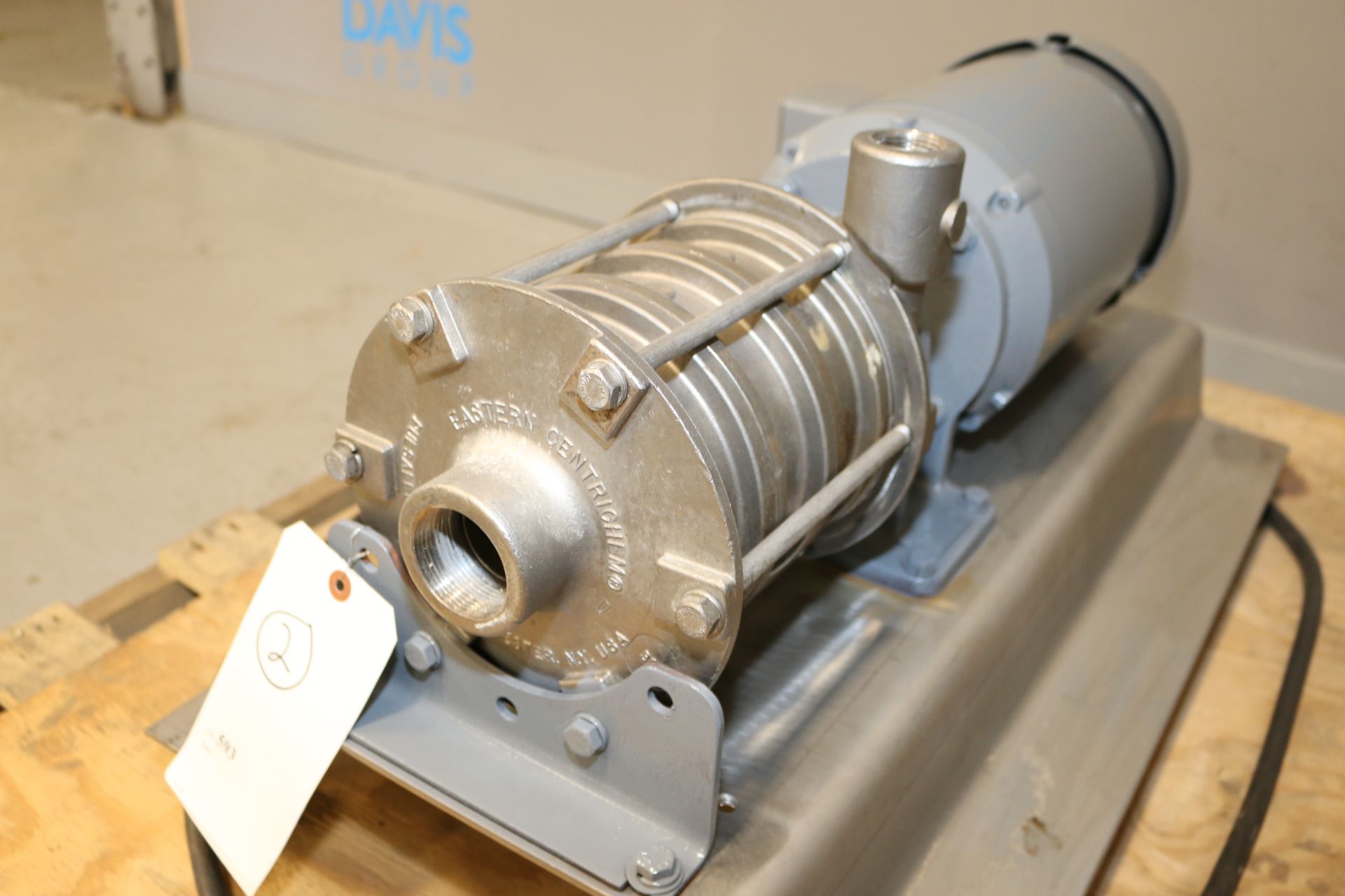 Eastern Centrichem 5 hp Pump, M/N ECH4-ASKFENSS, with Thread Type Inlet/Outlet, with Baldor 3450 RPM - Image 7 of 11