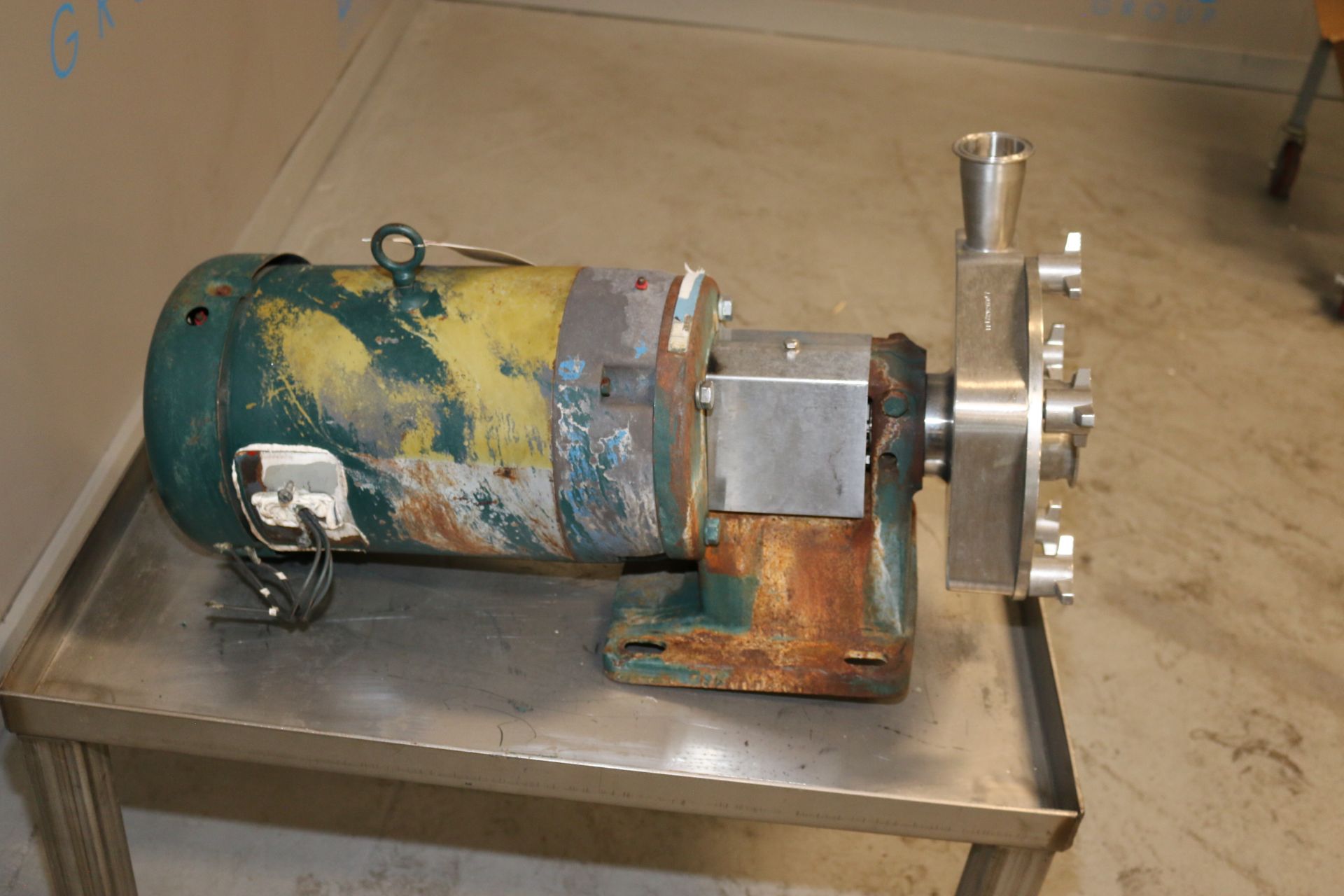 Fristam Aprox. 10 hp Centrifugal Pump, S/N FP17320203057, with Aprox. 2" x 3" Clamp Type Inlet/ - Image 3 of 6