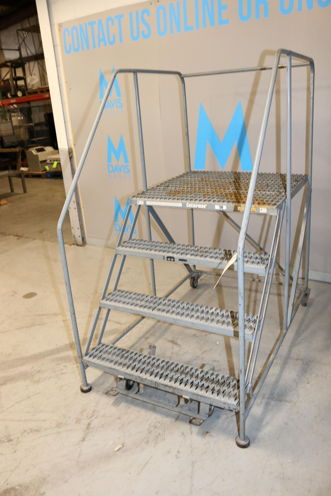 Cotterman Portable Platform & Stairs, 600 lbs. Max. Load, Overall Dims.: Aprox. 60" L x 38" W x - Image 2 of 5