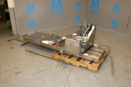 Moline S/S Roller, with Baldor 1/2 hp Motor, 1140 RPM, with S/S Conveyor Frame, with S/S Legs (NOTE: