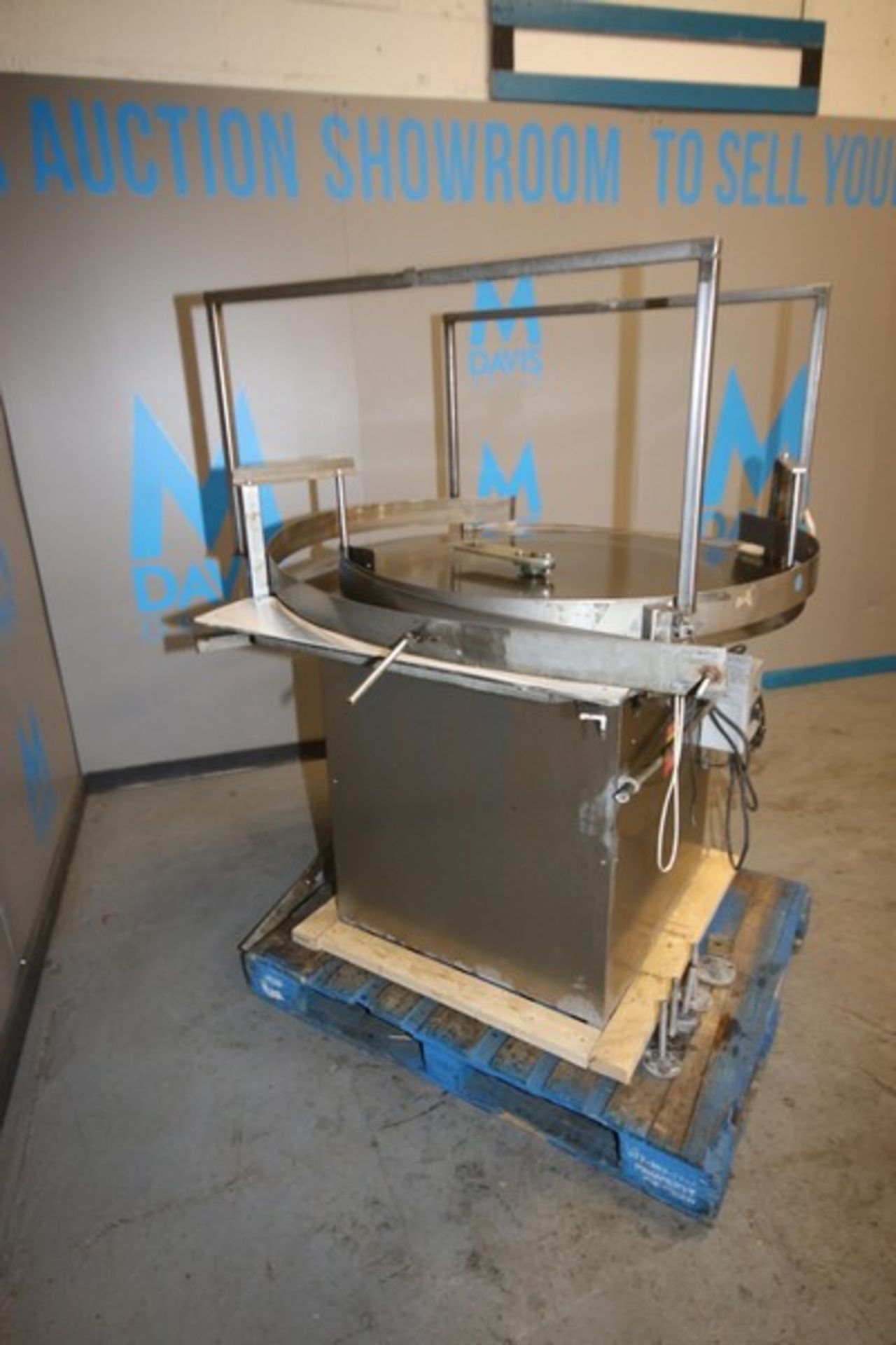 PSR Automation Inc. Aprox. 48" Dia. S/S Accumulation Table, M/N TT2000, S/N GY00240204, with S/S - Image 7 of 9
