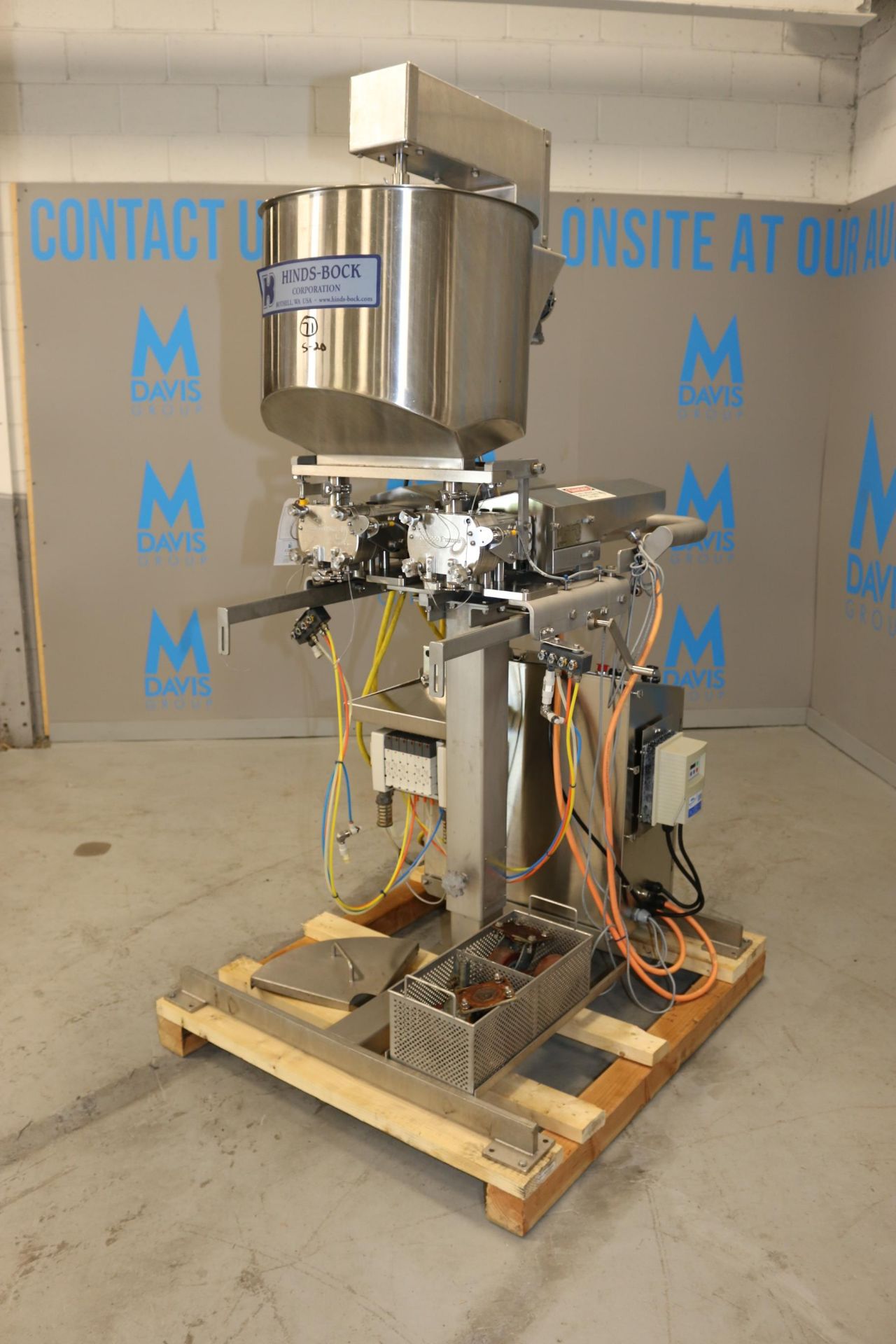 Hinds-Bock S/S Dual Depositor, M/N 2P-01S, S/N 7336, with (2) Ampco S/S Pumps, with Aprox. 1-1/2" - Image 2 of 17