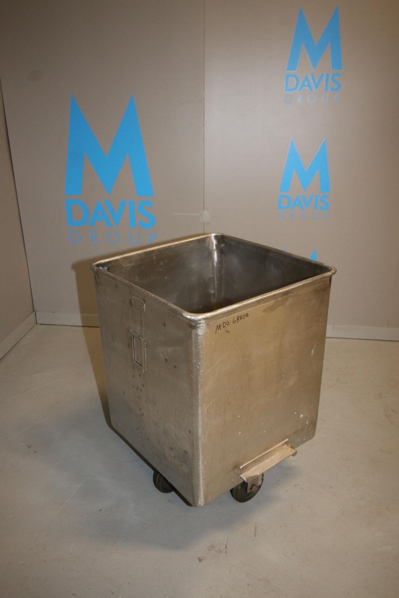 S/S Portable Totes, Internal Dims.: Aprox. 24-1/2" L x 25-1/2" W x 29-1/2" Deep, with (4) Bottom - Image 2 of 13
