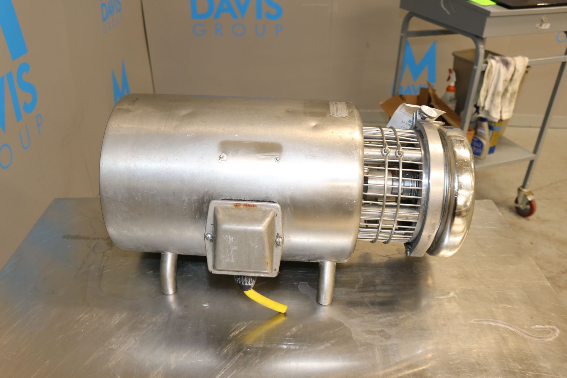 Tri-Clover Aprox. 10 hp S/S Centrifugal Pump, M/N CS328MD18T-S, S/N U7603, with Aprox. 3" x 2" Clamp - Image 3 of 8