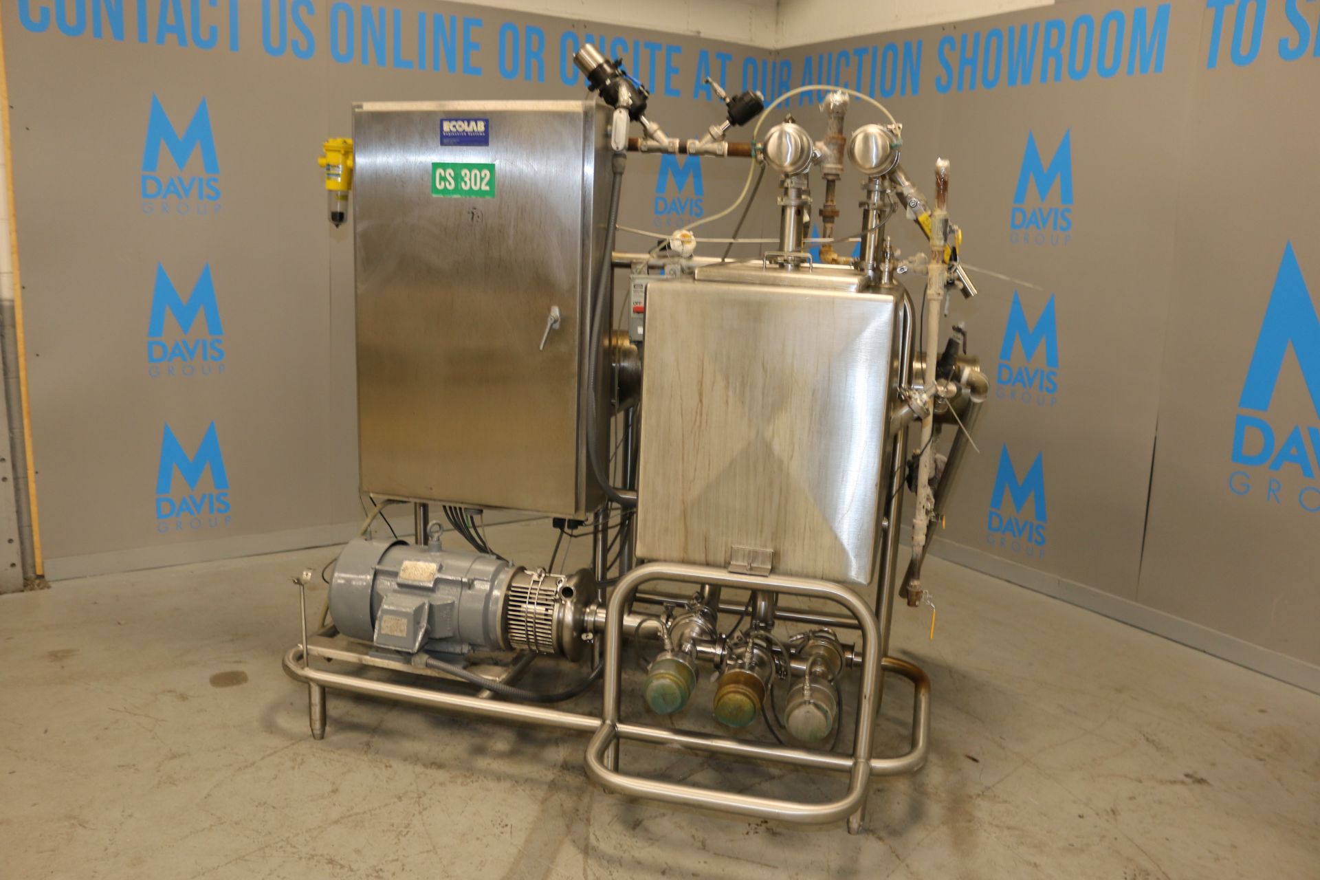 Single Tank CIP System, with Aprox. 60 Gal. Single Wall S/S Rectangular Tank, Enerquip Inc. S/S