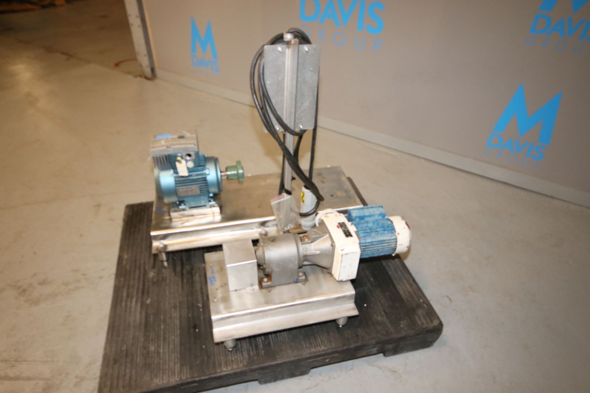 S/S Pump Frames, (1) with SEW 2 hp Drive, 1800 RPM, Overall S/S Skid Dims.: Aprox. 36" L x 19" W x - Image 3 of 9