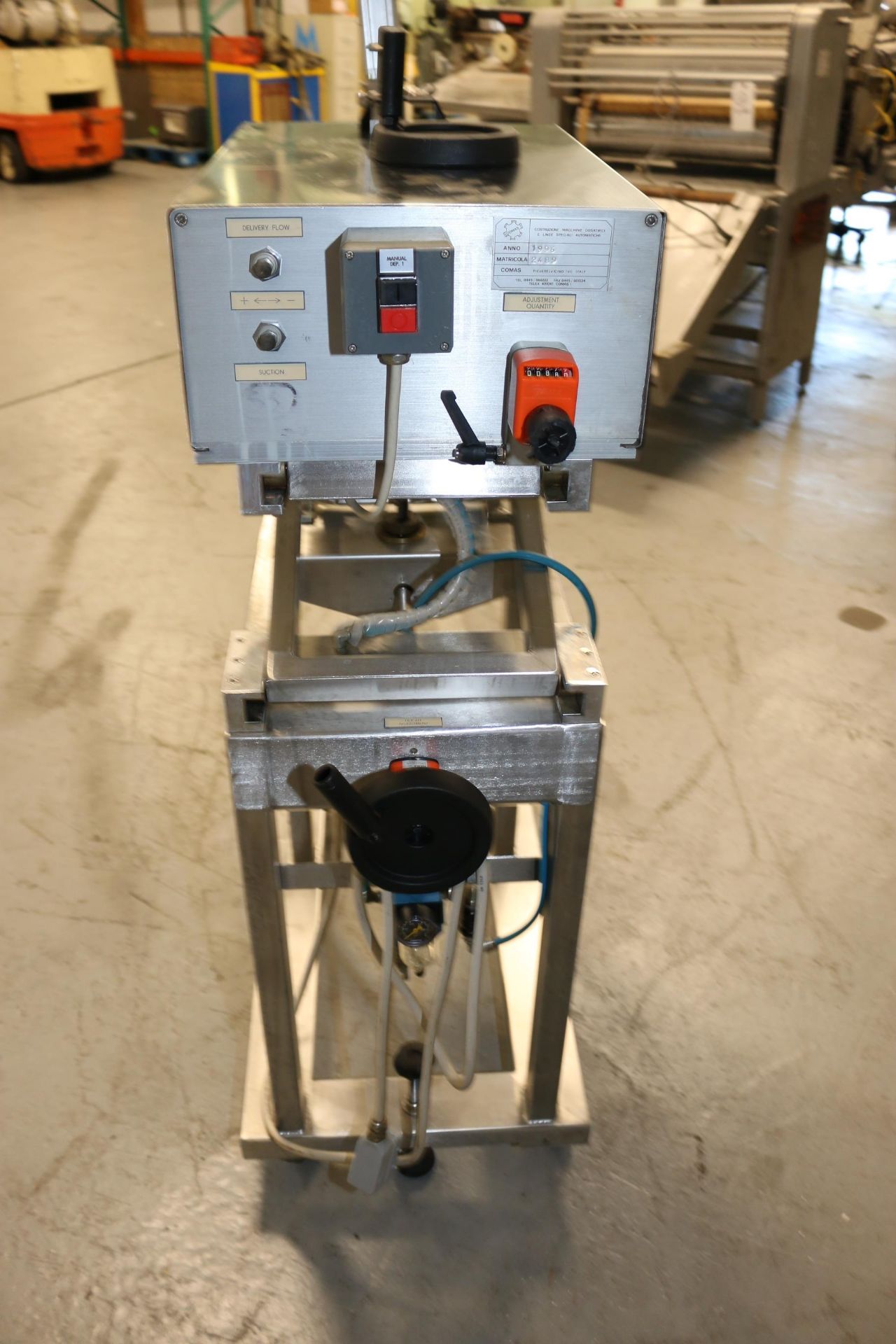 Comas S/S Dosing Pump, Matricola: 2489, Year: 1996, with Adjustable S/S Scissor Frame, with S/S - Image 8 of 11