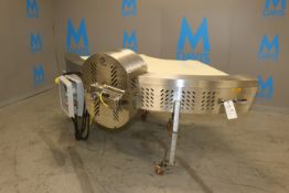 Clanlec Incorp. S/S Corner Conveyor, with Aprox. 36-1/2" W Belt, with Ironman S/S Clad Drive,