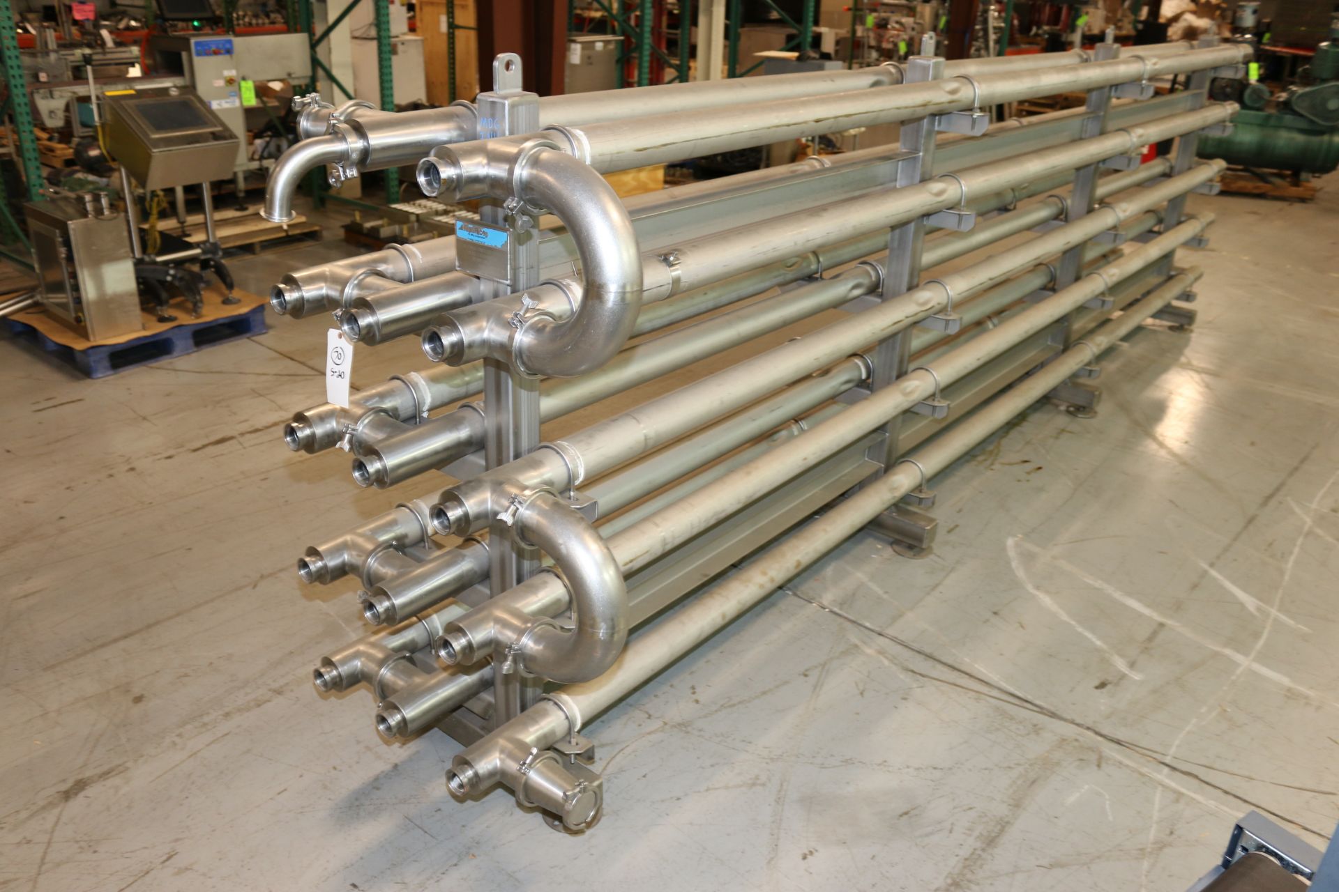 FranRica 14-Pass Dimpled Tube Heat Exchanger, M/N OES01-CX-01, PAT. #: 5.375.654, Overall Dims.: - Image 4 of 11