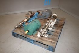 Moyno Progressing Cavity Pumps, Type 3FGJ3SS, S/N AS2054293 & Type SS0, S/N 69310, Frame 2FGJ3, with