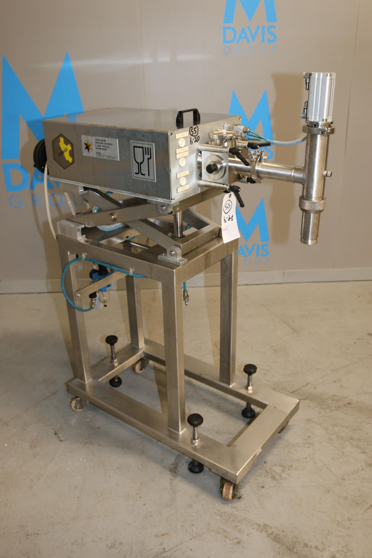 Comas S/S Dosing Pump, Matricola: 2489, Year: 1996, with Adjustable S/S Scissor Frame, with S/S - Image 4 of 16