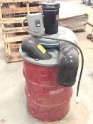 Delta 3 hp Dust Collector, S/N CFV 012993, 1300 RPM, Mounted on 55 Gal. Drum (LOCATED IN PASO