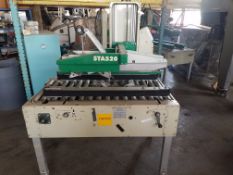 STA520 Top and Bottom Case Sealer, S/N AZ026717, Yr. 2005, 110 Volt, 2-Heads, Casters (Located