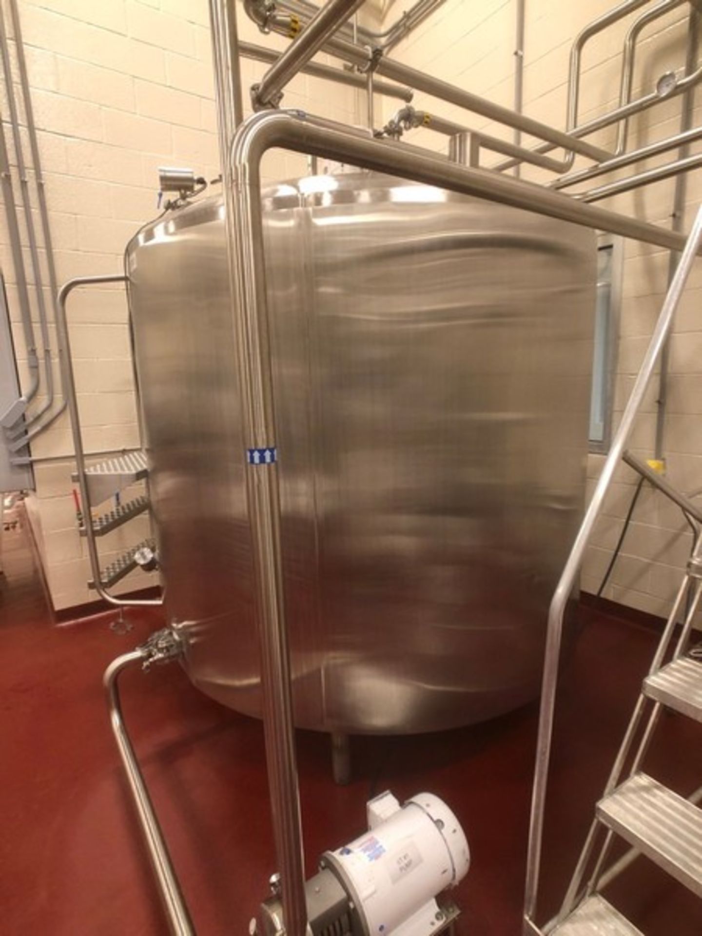 Dairy Heritage 1,000 Gallon Multi-Zone Slope-Bottom Vat Pasteurizer, S/N 31001109H2, Top-Mount Sweep - Image 9 of 35