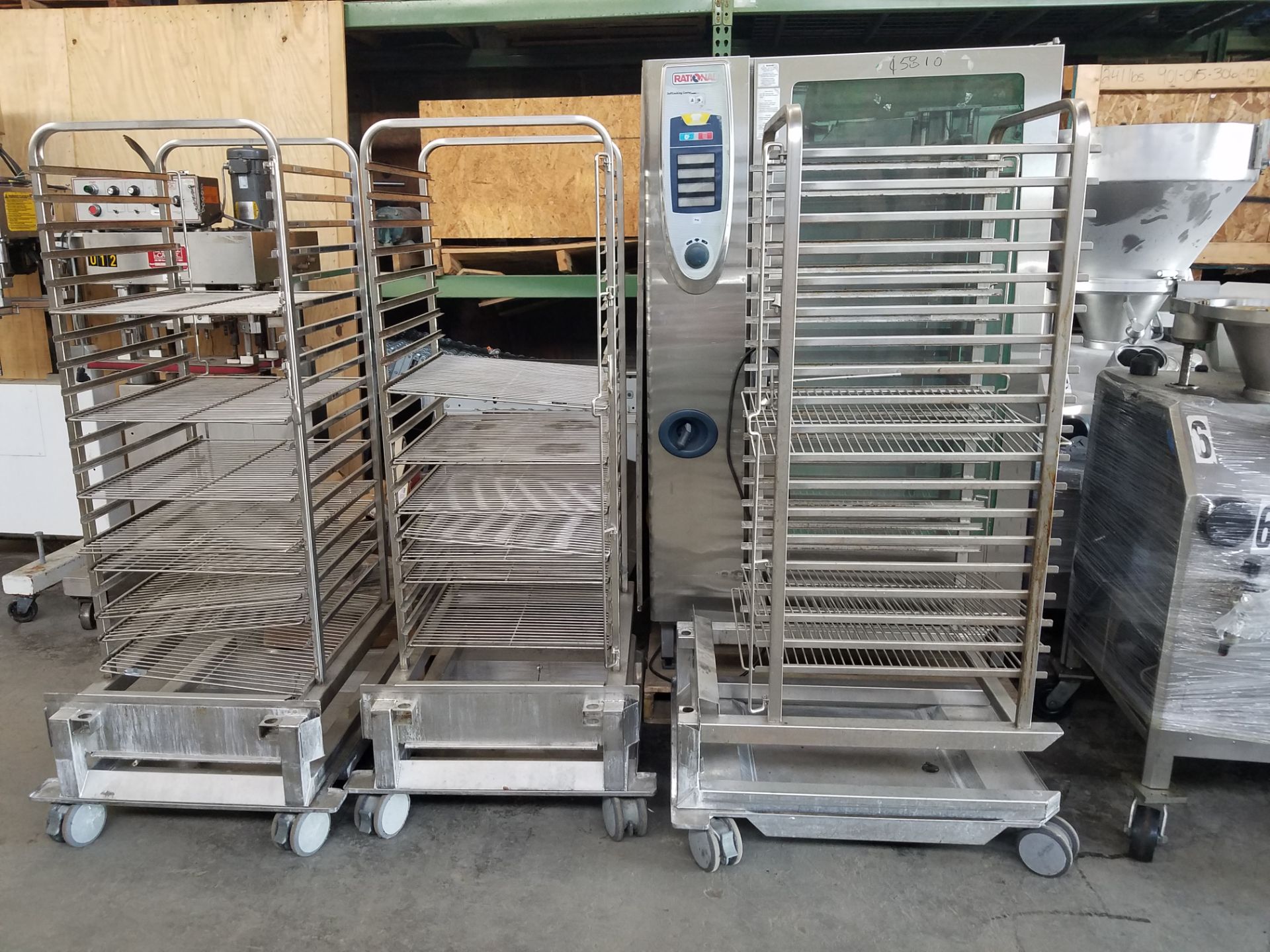 Rational LCPC G Rolling Racks (Located Fort Worth, TX) (LOADING FEE: $50.00 USD)