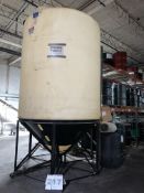 2000-Gallon Poly Storage Tank on Mild Steel Based . (LOCATED IN IOWA) $200 Loading Charge;