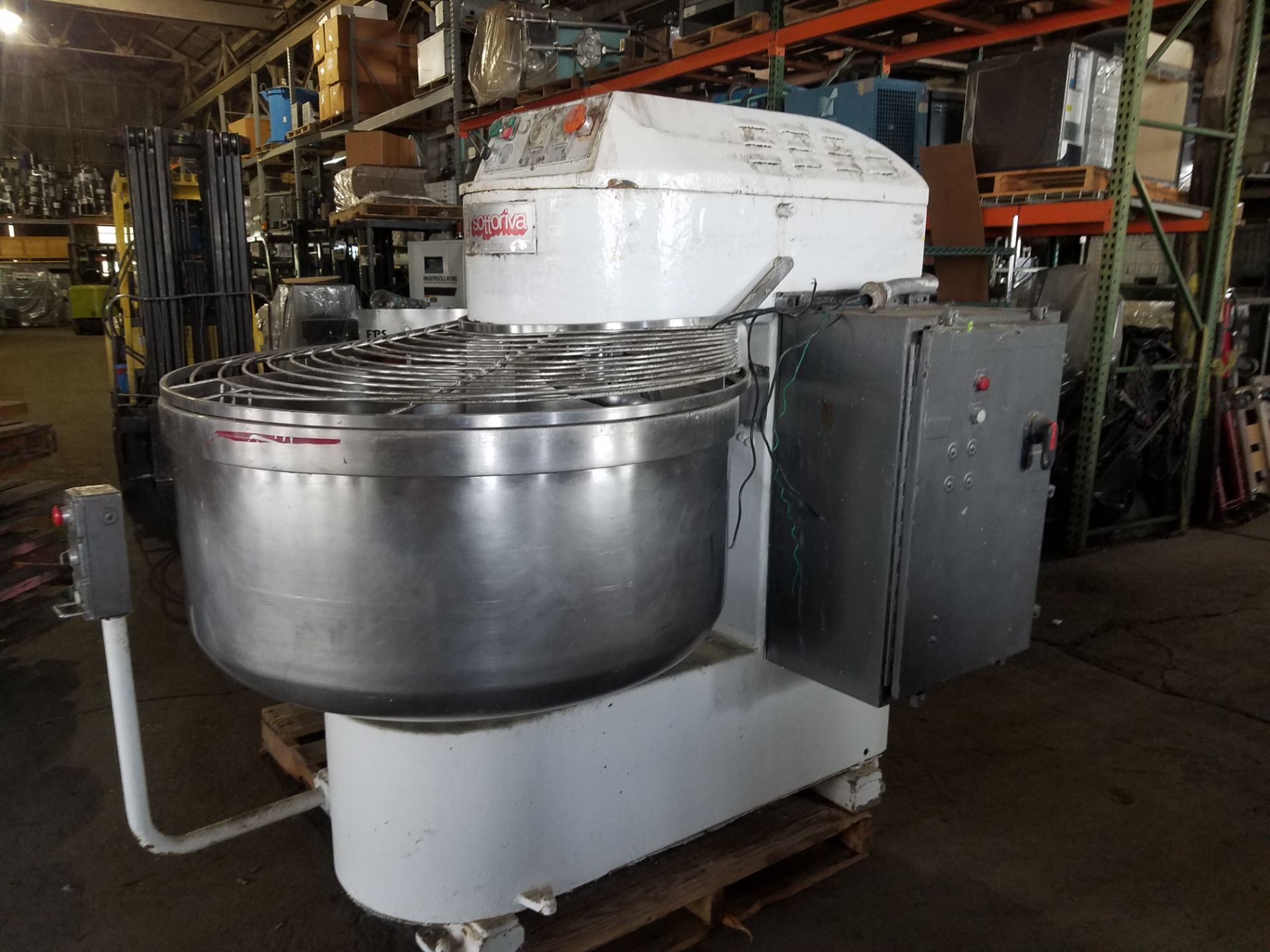 Sottoriva Tilt Mixer, Bowl Size 20" Deep x 42" Round, 460 Volt (Located Fort Worth, TX) (LOADING - Image 3 of 5