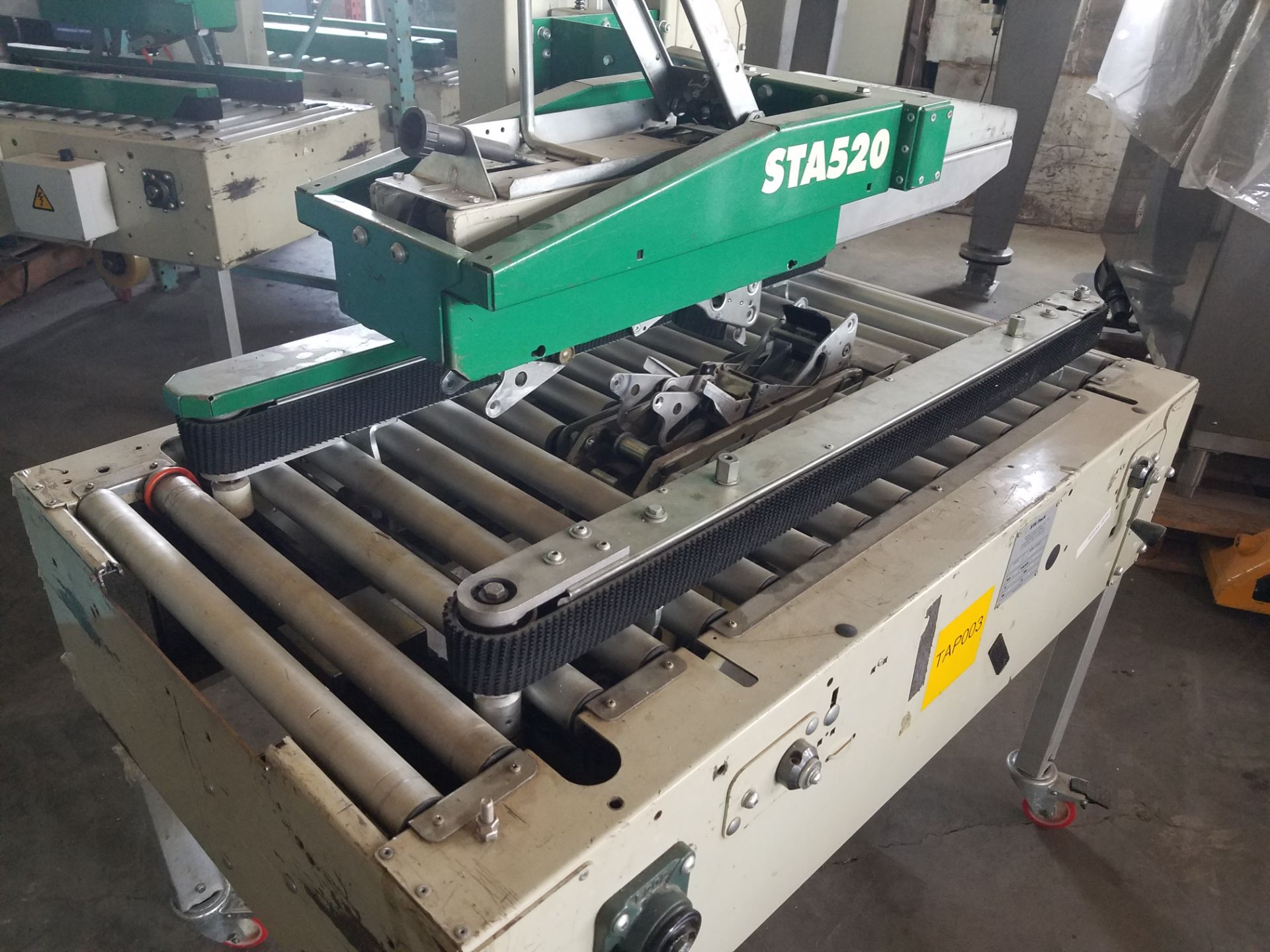 STA520 Top and Bottom Case Sealer, S/N AZ026717, Yr. 2005, 110 Volt, 2-Heads, Casters (Located - Image 2 of 5