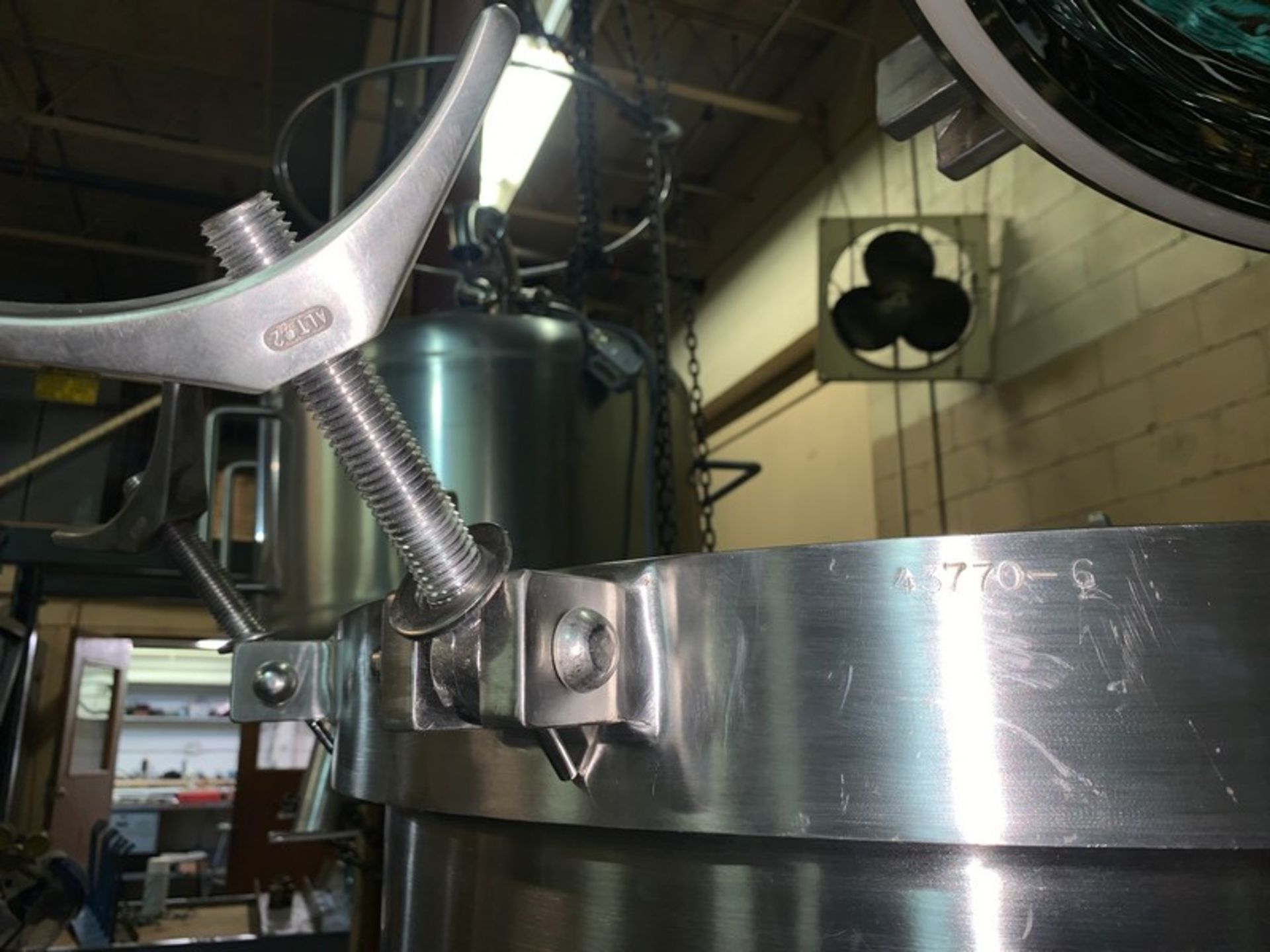 Lee Kettle, Never Used Stainless Steel 316L, 150-Liter; Mirror Finish Inside, Working Pressure 150 - Image 8 of 10