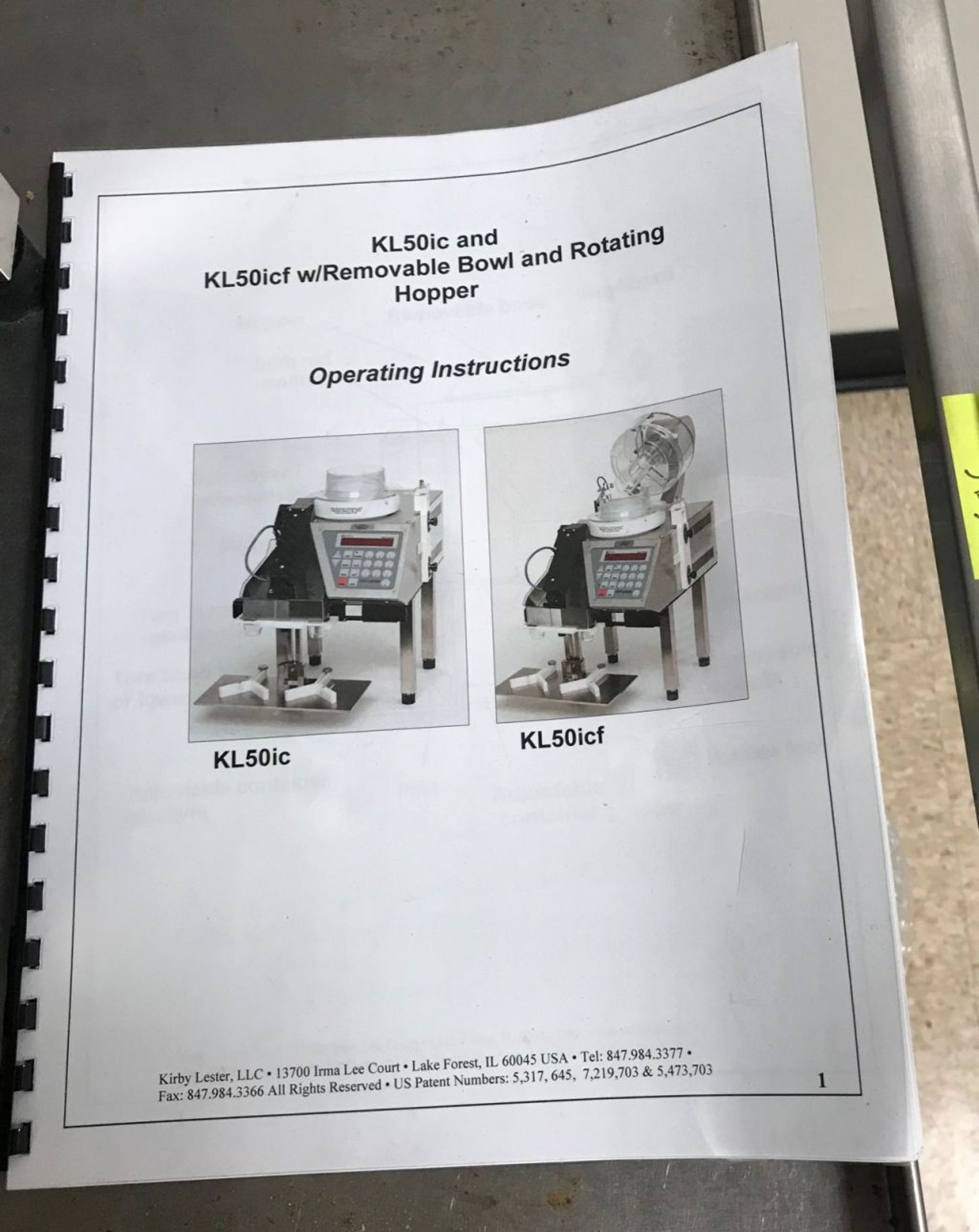 Kirby Lester KL50icf tablet Capsule counter. Model: KL50icf, Serial: L2073ICF. Unit comes with - Image 3 of 4