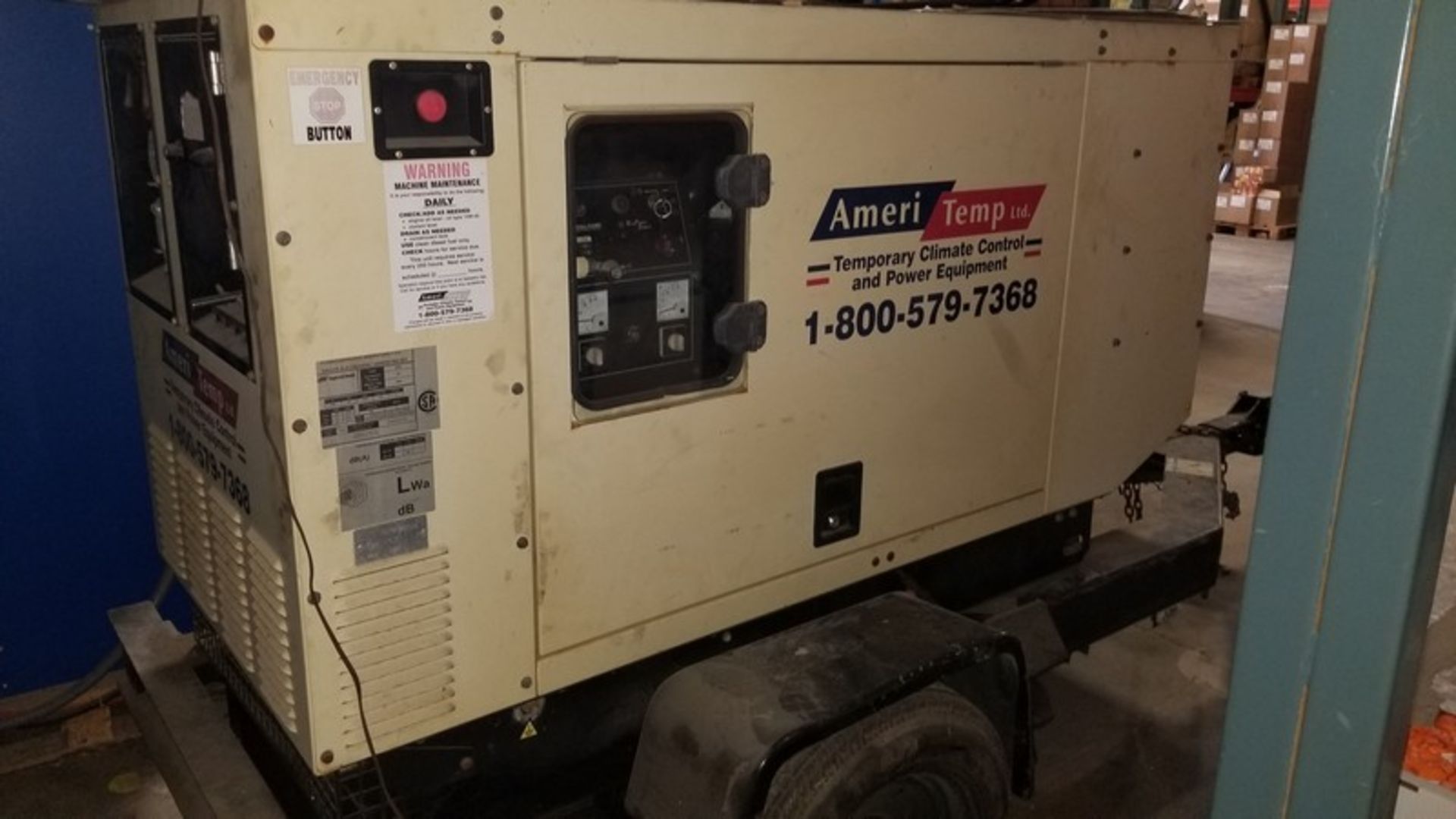 Ingersoll Rand Portable Generator, Type G25, S/N 002503002136, 480 V, 3 Phase (2003) (Located Elk