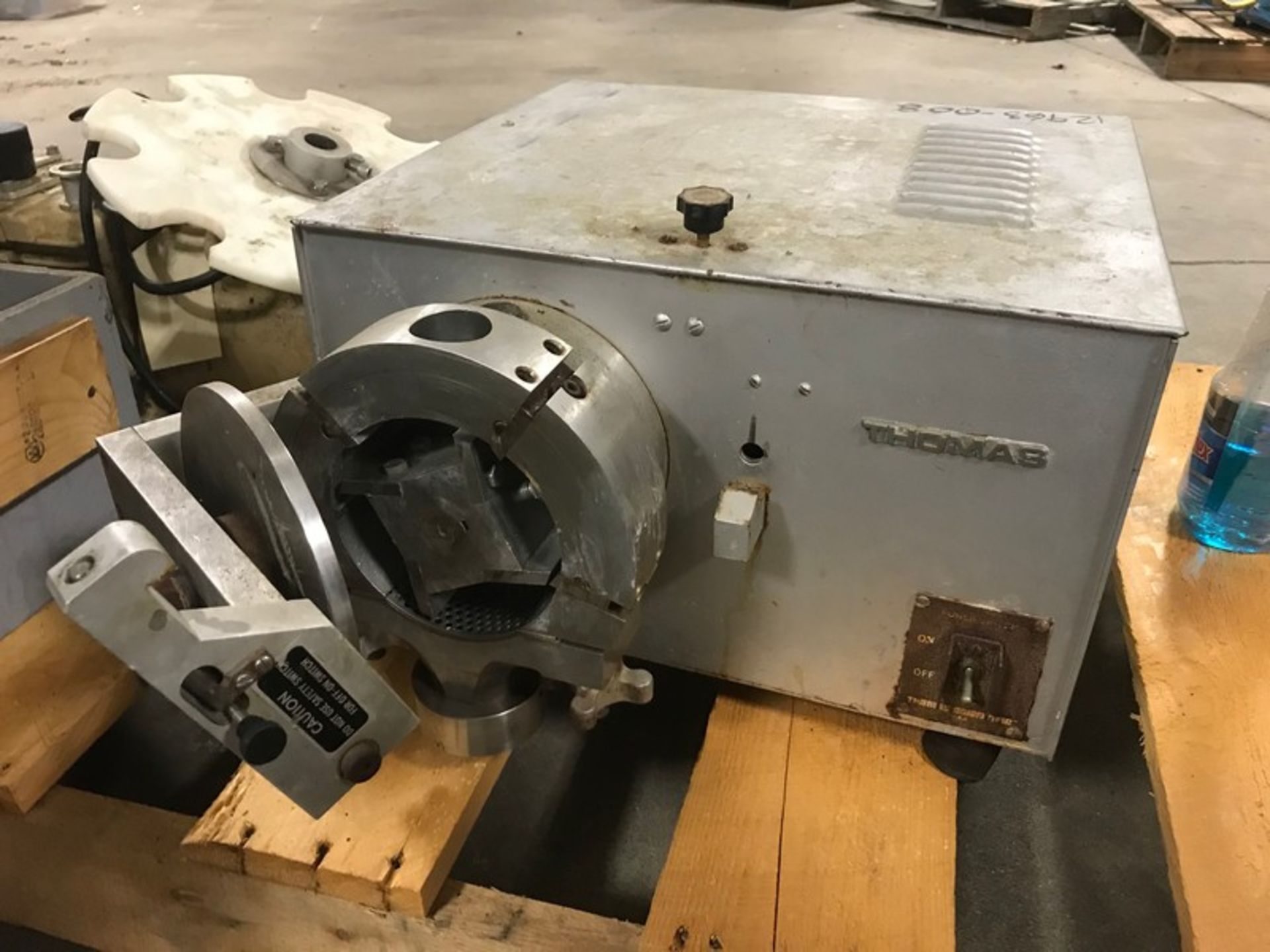 Used Thomas Wiley mill model 3379-1725.  Approximately 5" diameter mill.  Stainless steel contacts.