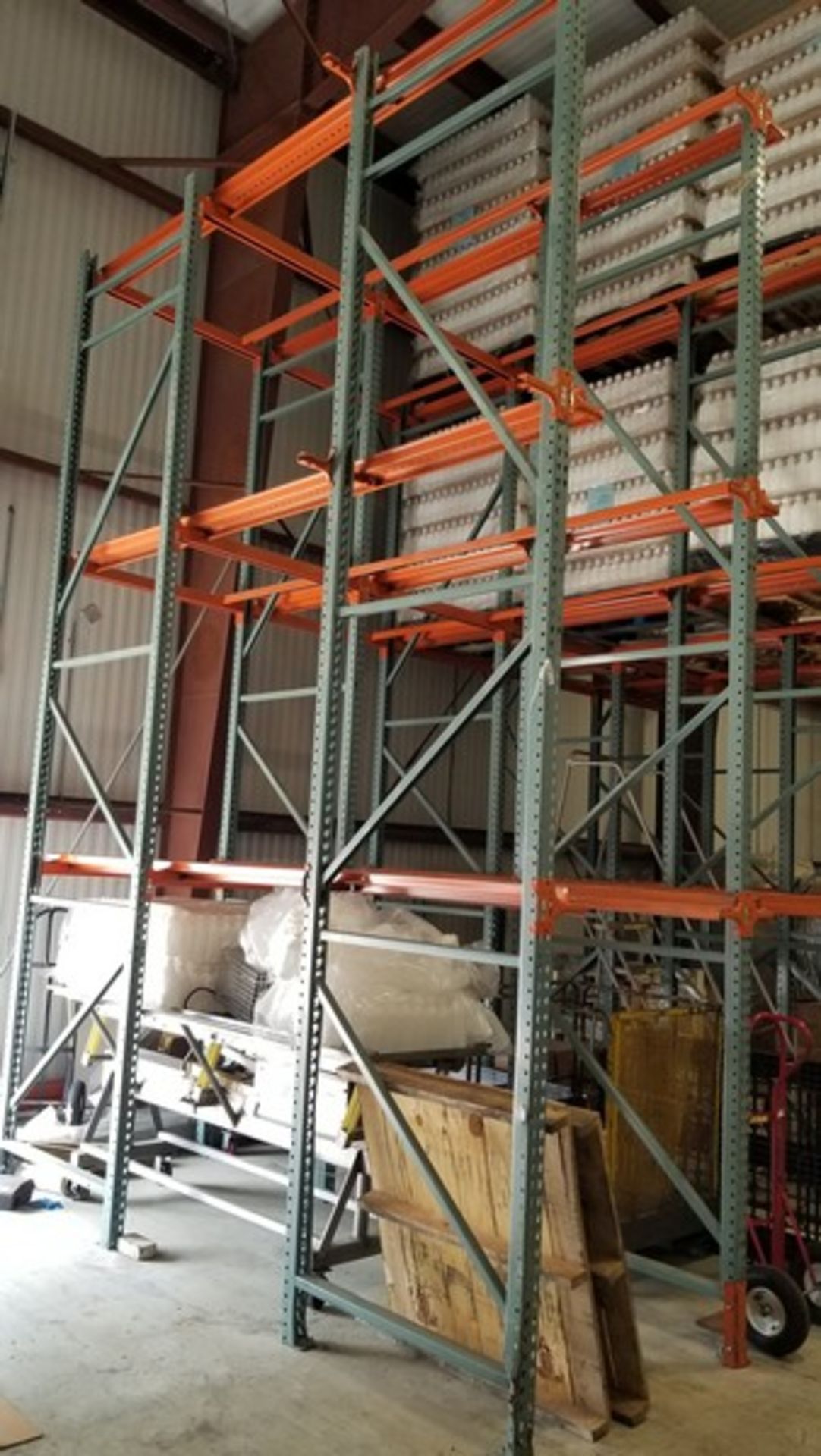 Pallet Racking; three levels by three pallets deep each; 9 sections (Located Elk Grove, IL)