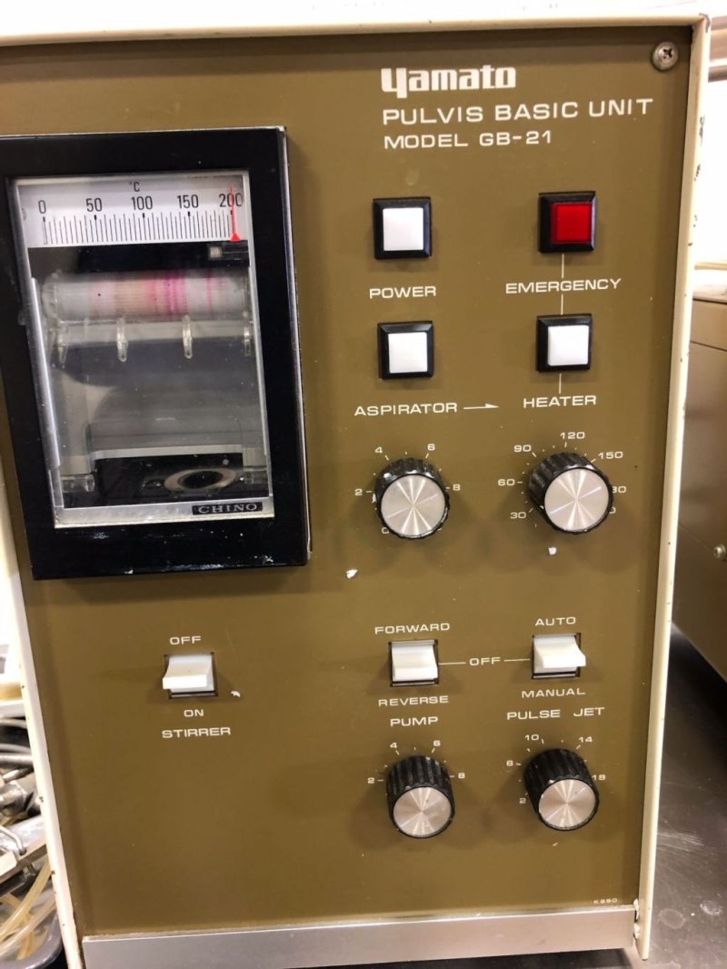 Yamato Pulvis GB-21 Pilot Scale Fluid Bed Dryer/Granulator. 220 Volt, 50 Hz, 18 Amps. Machine - Image 2 of 5