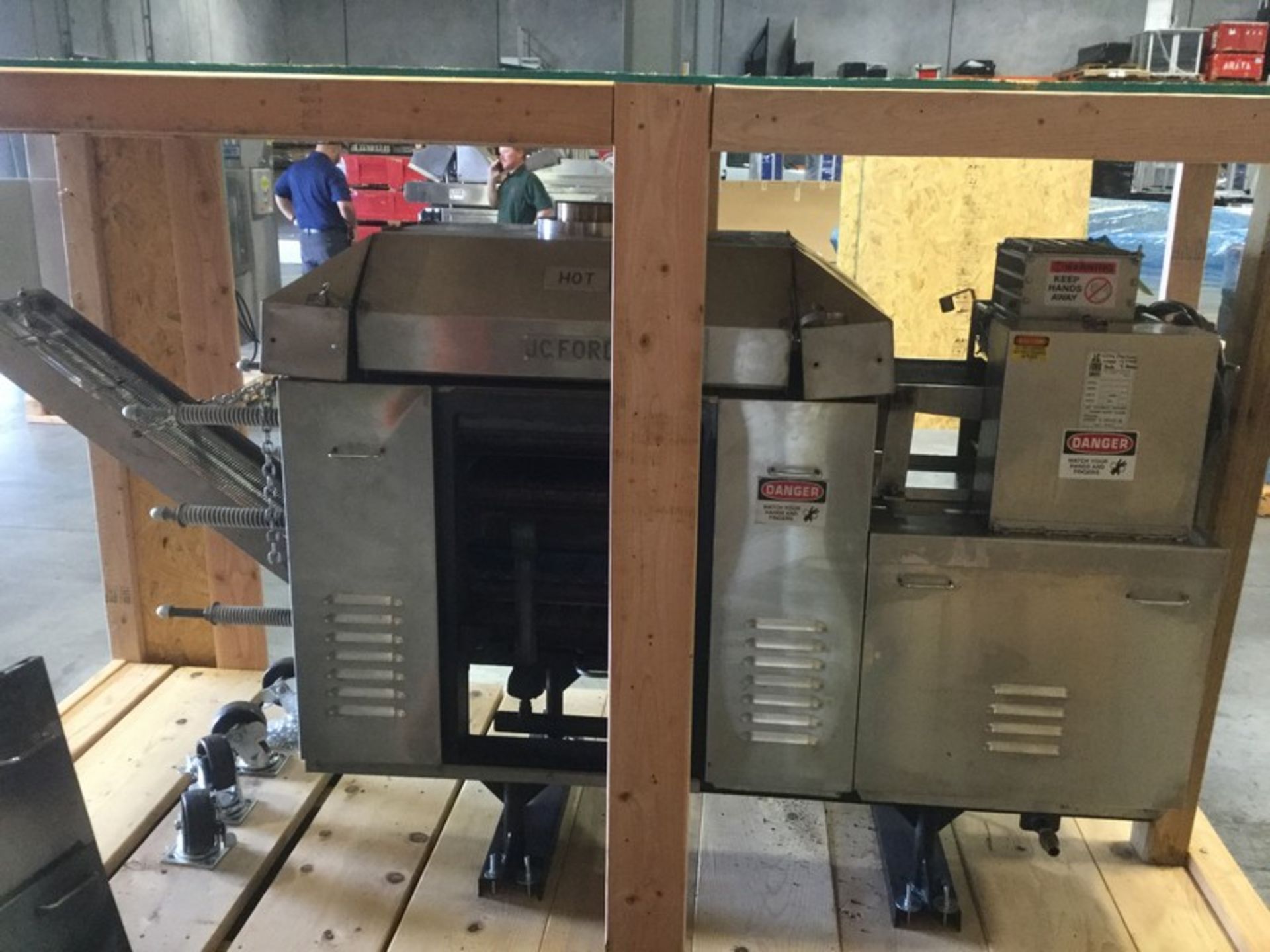 JC Ford Corn Tortilla Oven, Model T0 1100, S/N T0960103, Electric 230 V, 3 Amps, Dimensions 106" x - Image 5 of 22